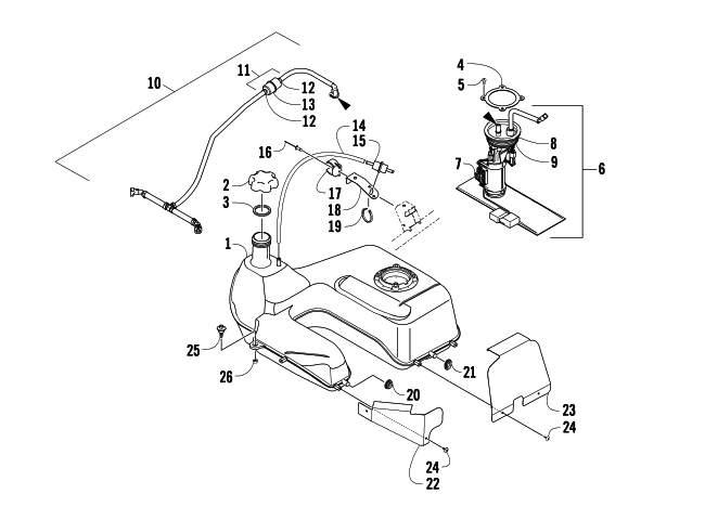 GAS TANK ASSEMBLY