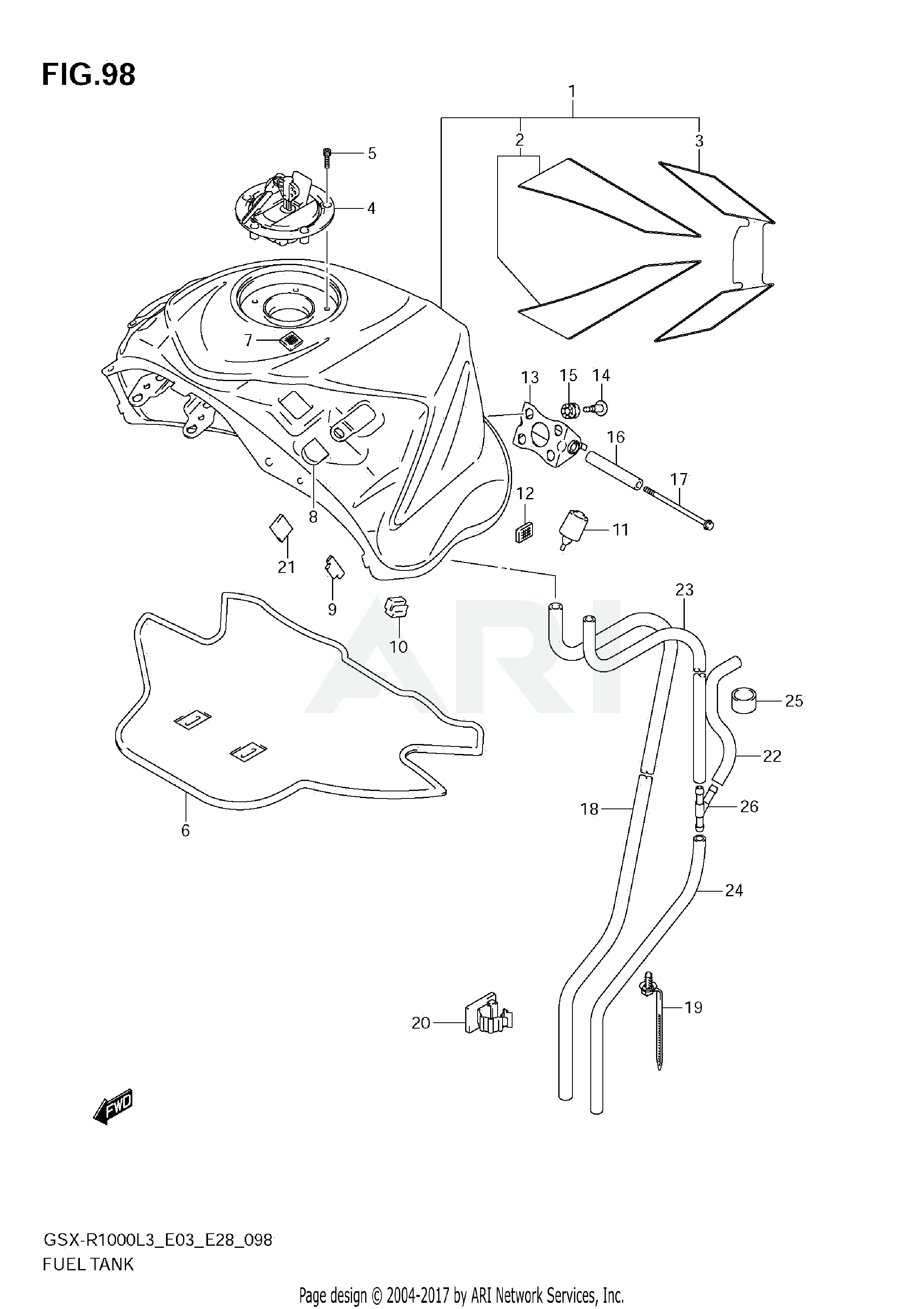 FUEL TANK (GSX-R1000ZL3 E28)