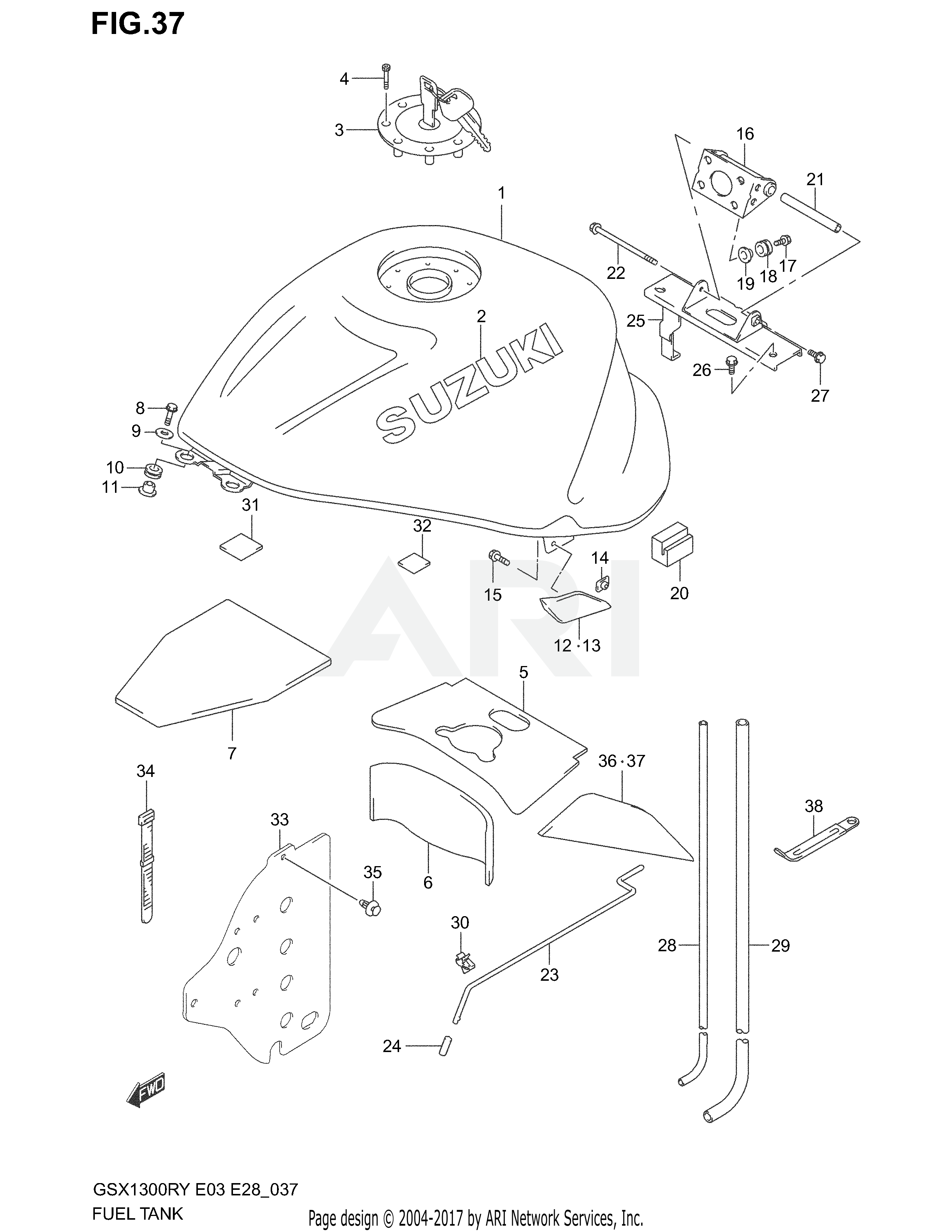 FUEL TANK (MODEL X)