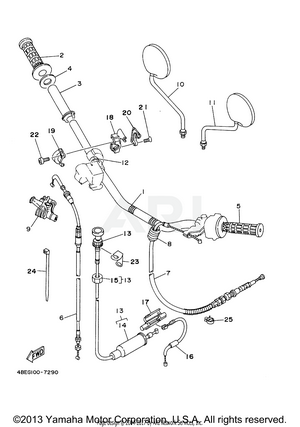 STEERING HANDLE CABLE