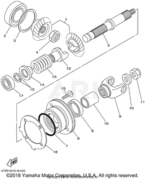 MIDDLE DRIVE GEAR