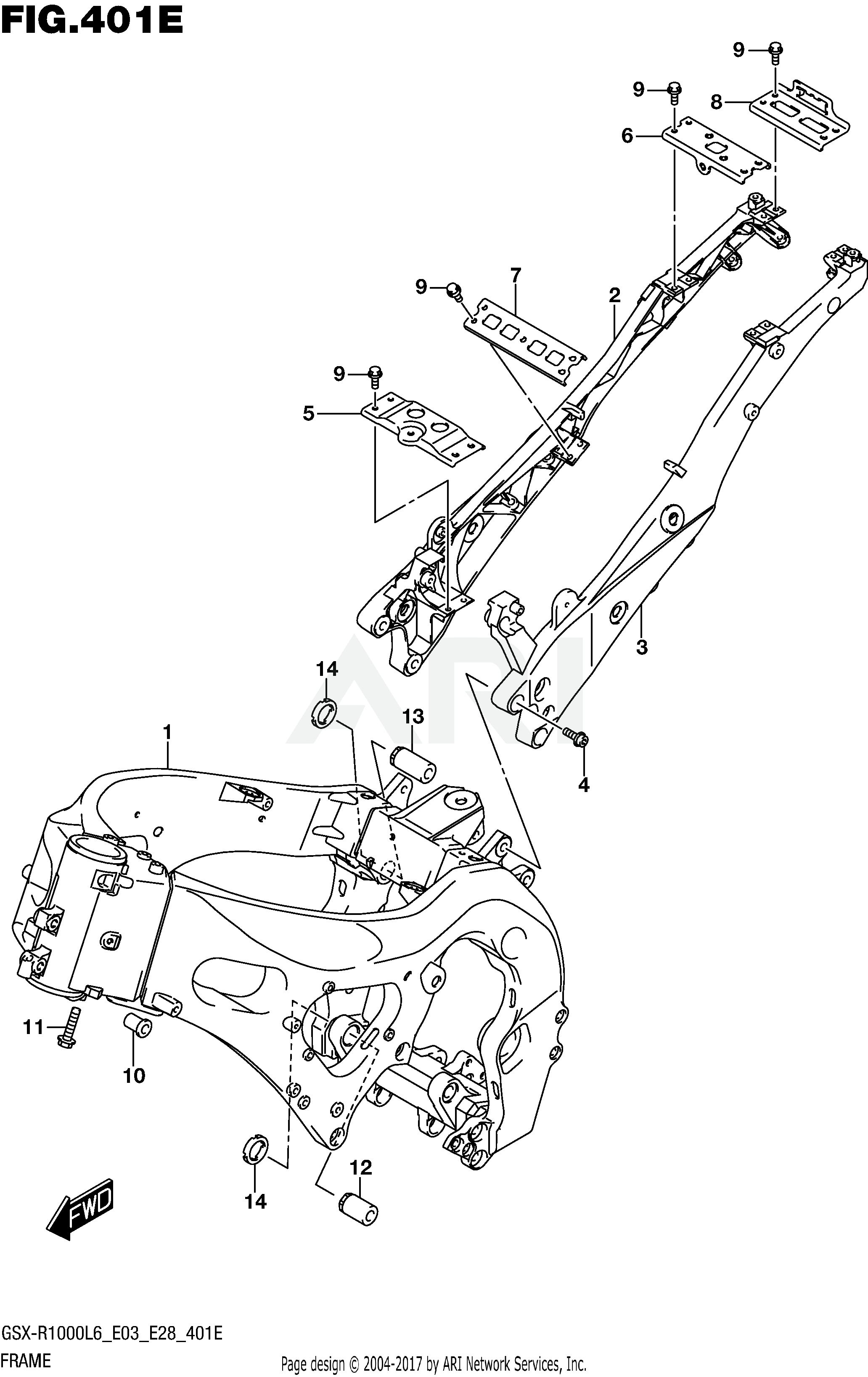 FRAME (GSX-R1000AL6 E33)