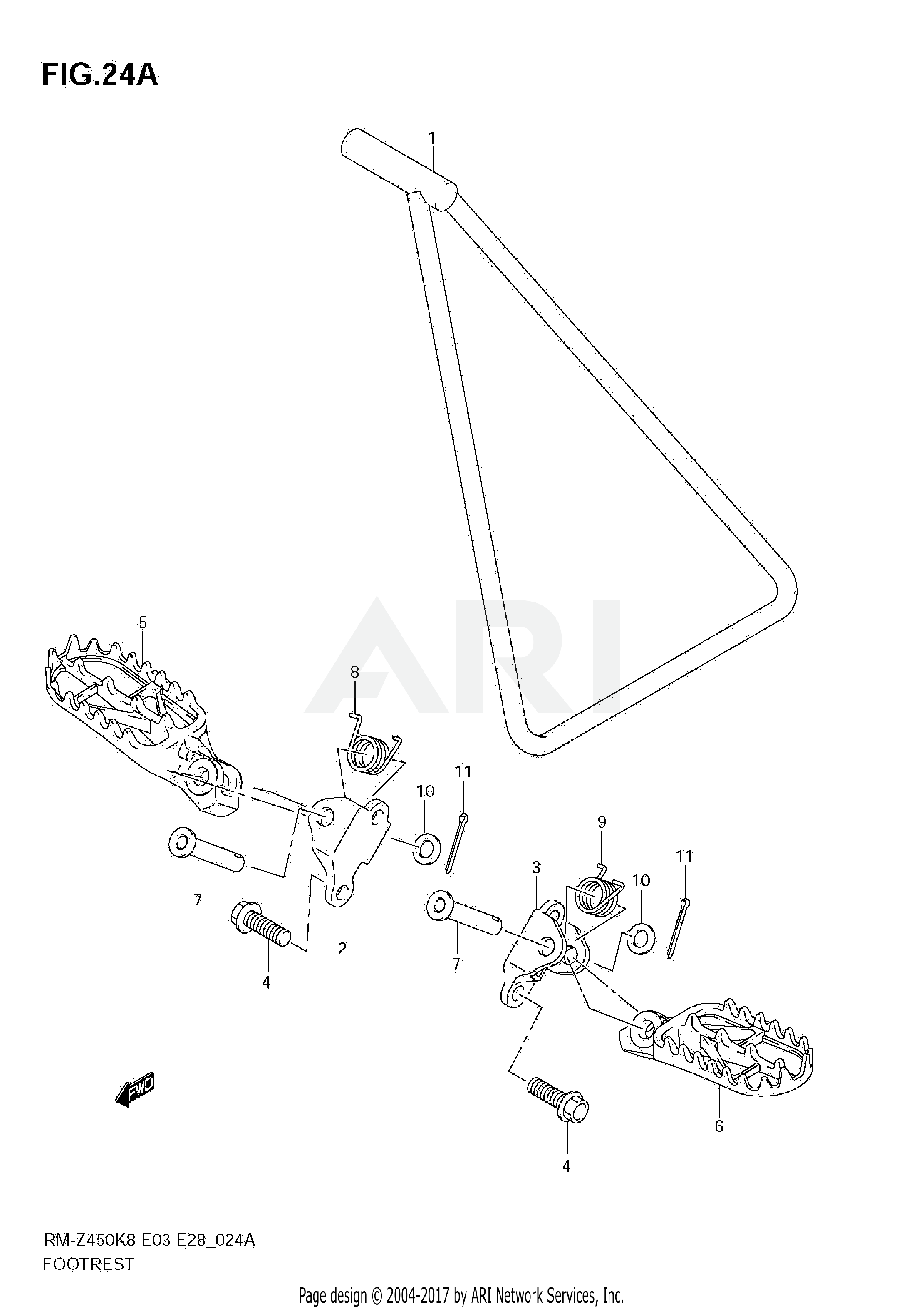 FOOTREST (RM-Z450 L1)