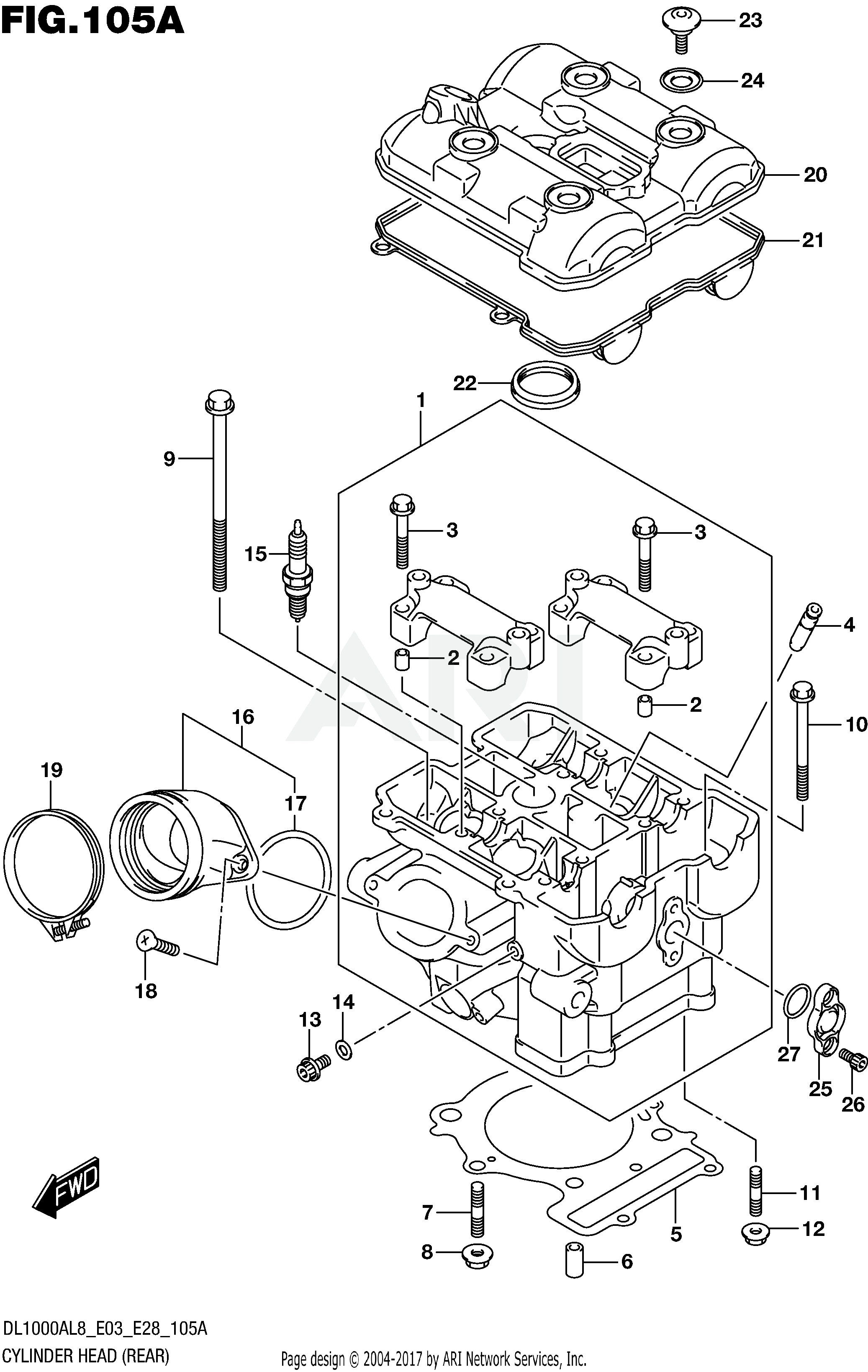 CYLINDER HEAD (REAR)