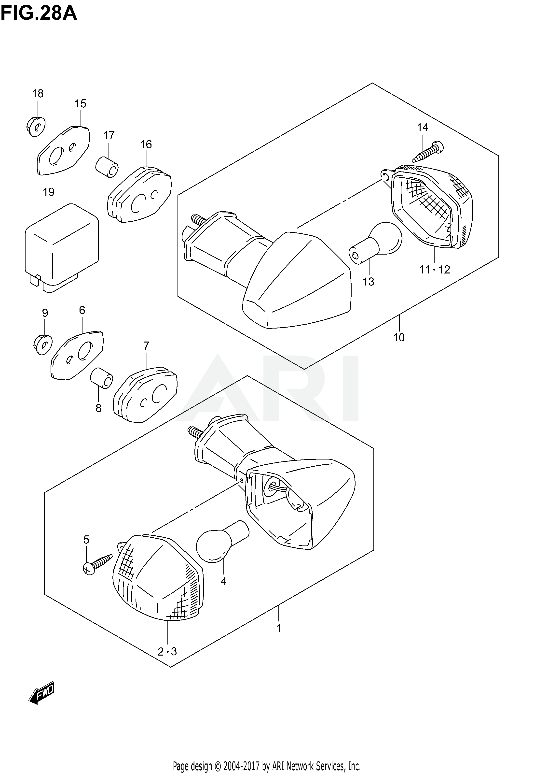 TURN SIGNAL LAMP (GSF1200K1/K2/K3)