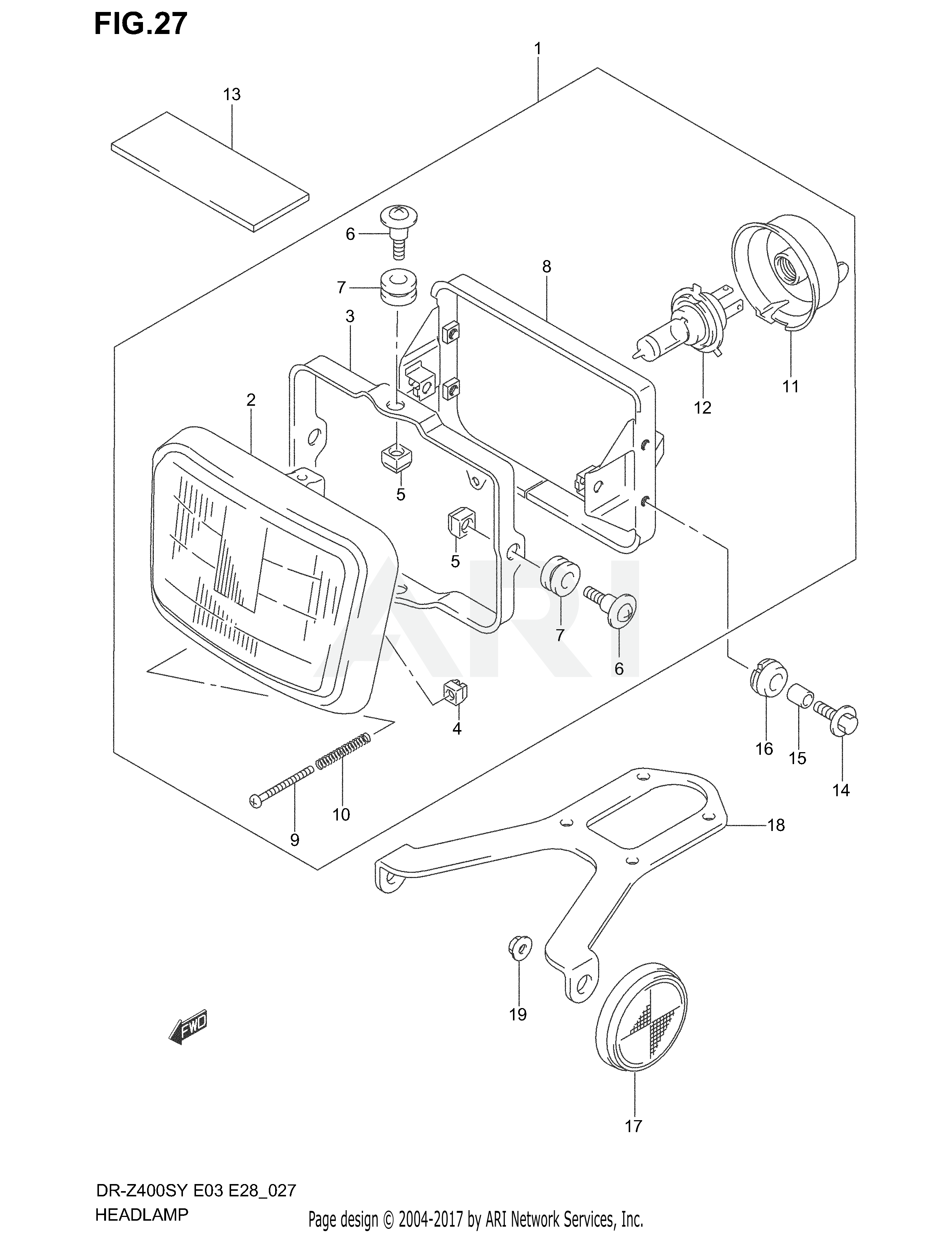 HEADLAMP (MODEL Y/K1)