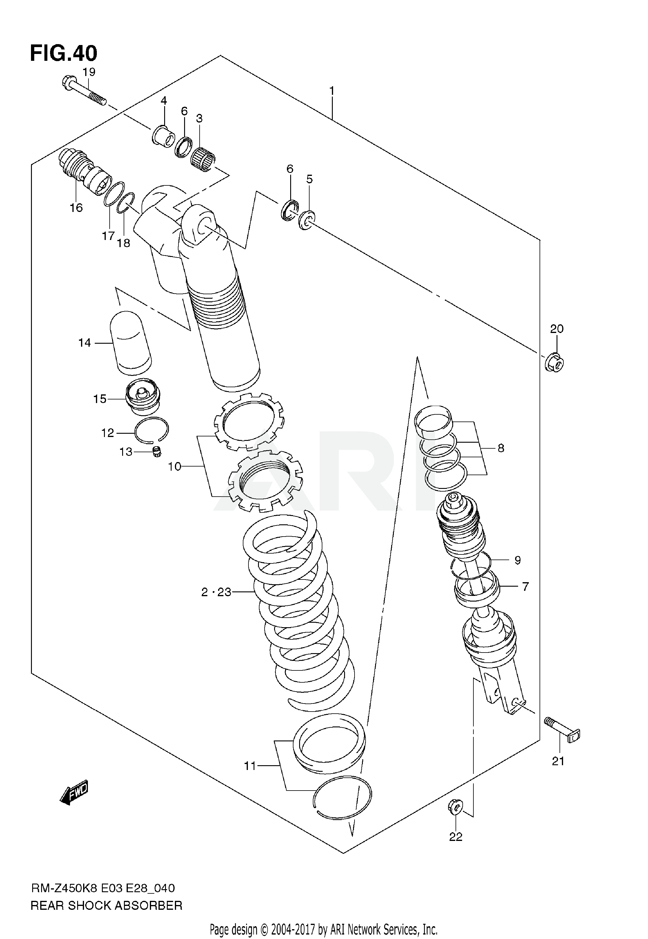 REAR SHOCK ABSORBER