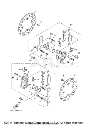 REAR BRAKE CALIPER