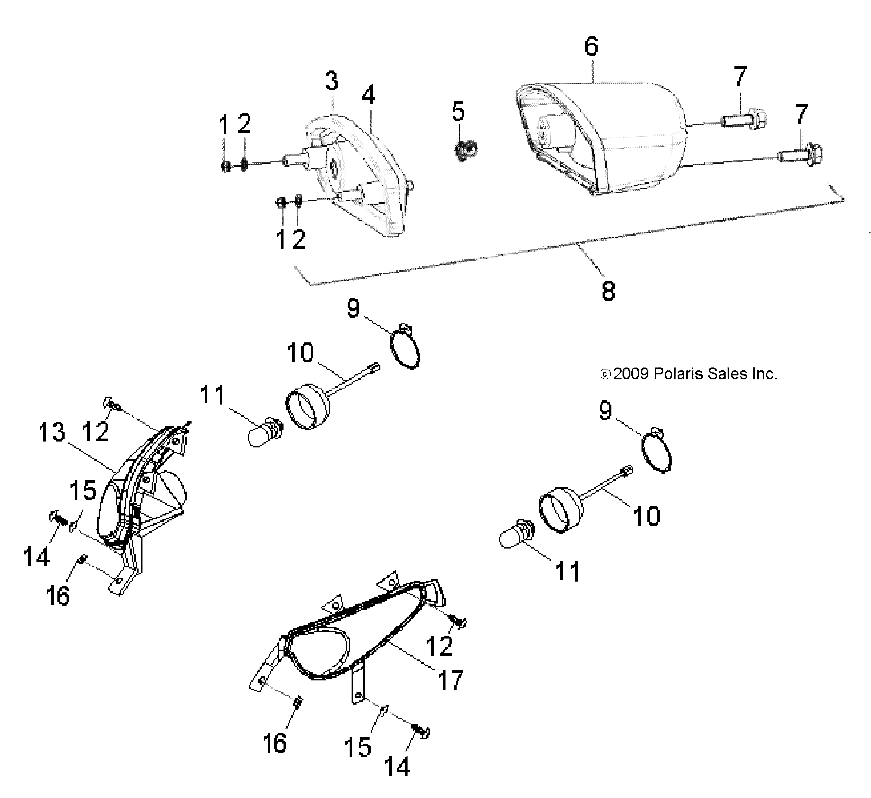 ELECTRICAL, HEADLIGHTand TAILLIGHT - A10KA05AB/AD (49ATVHEADLIGHT10OUT50)