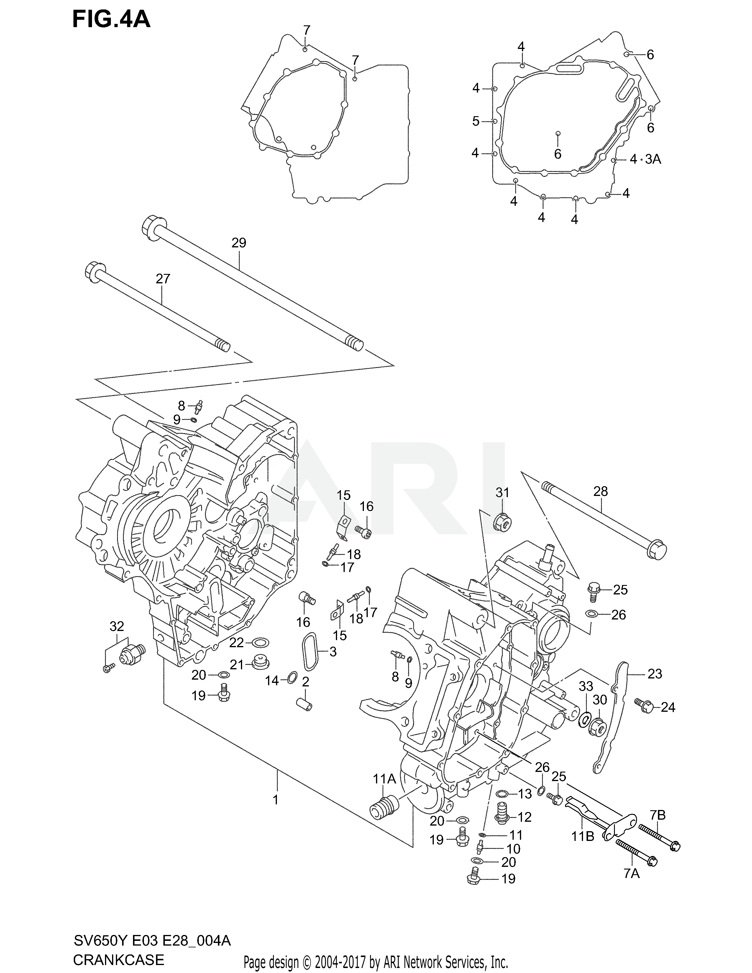 CRANKCASE (MODEL K1/K2)