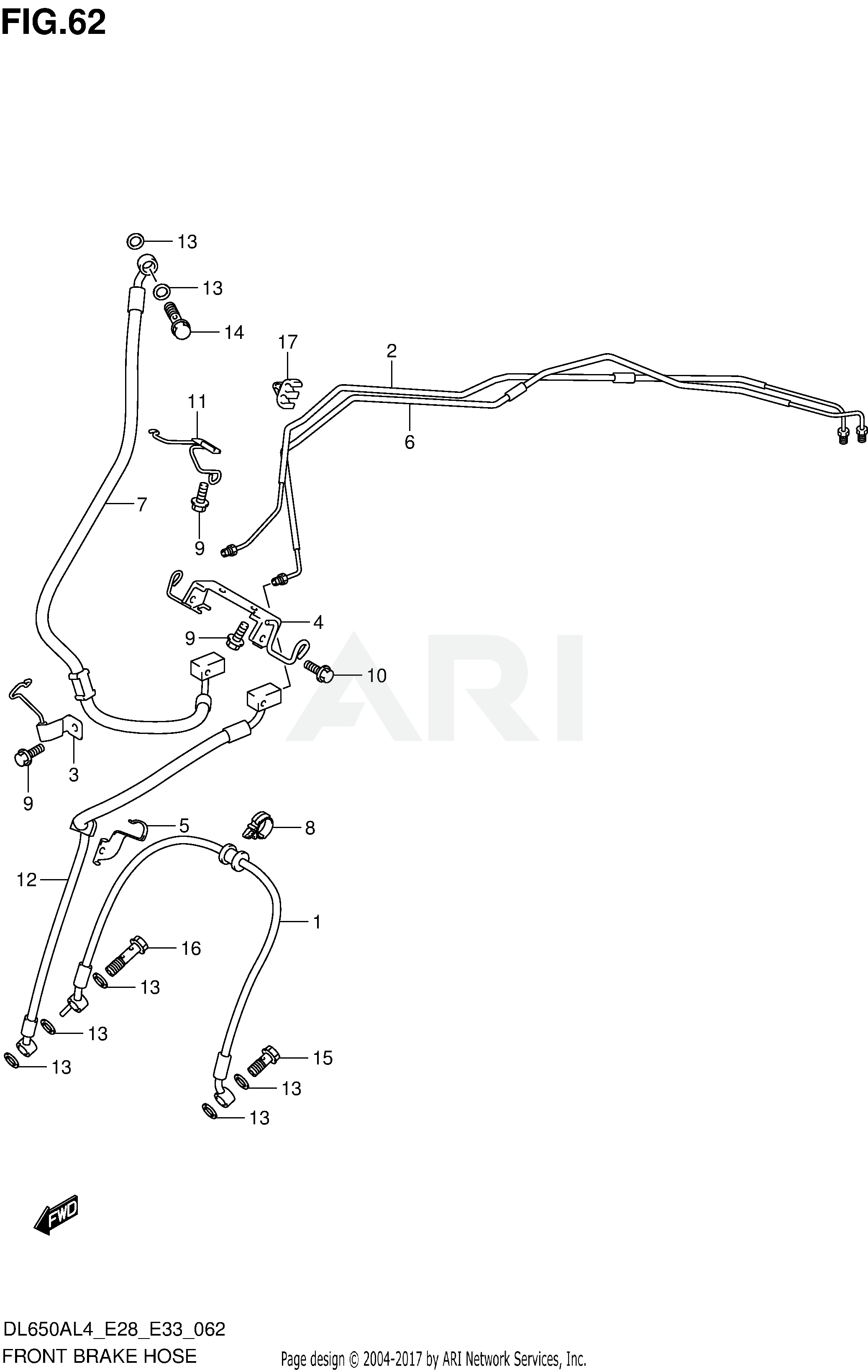 FRONT BRAKE HOSE