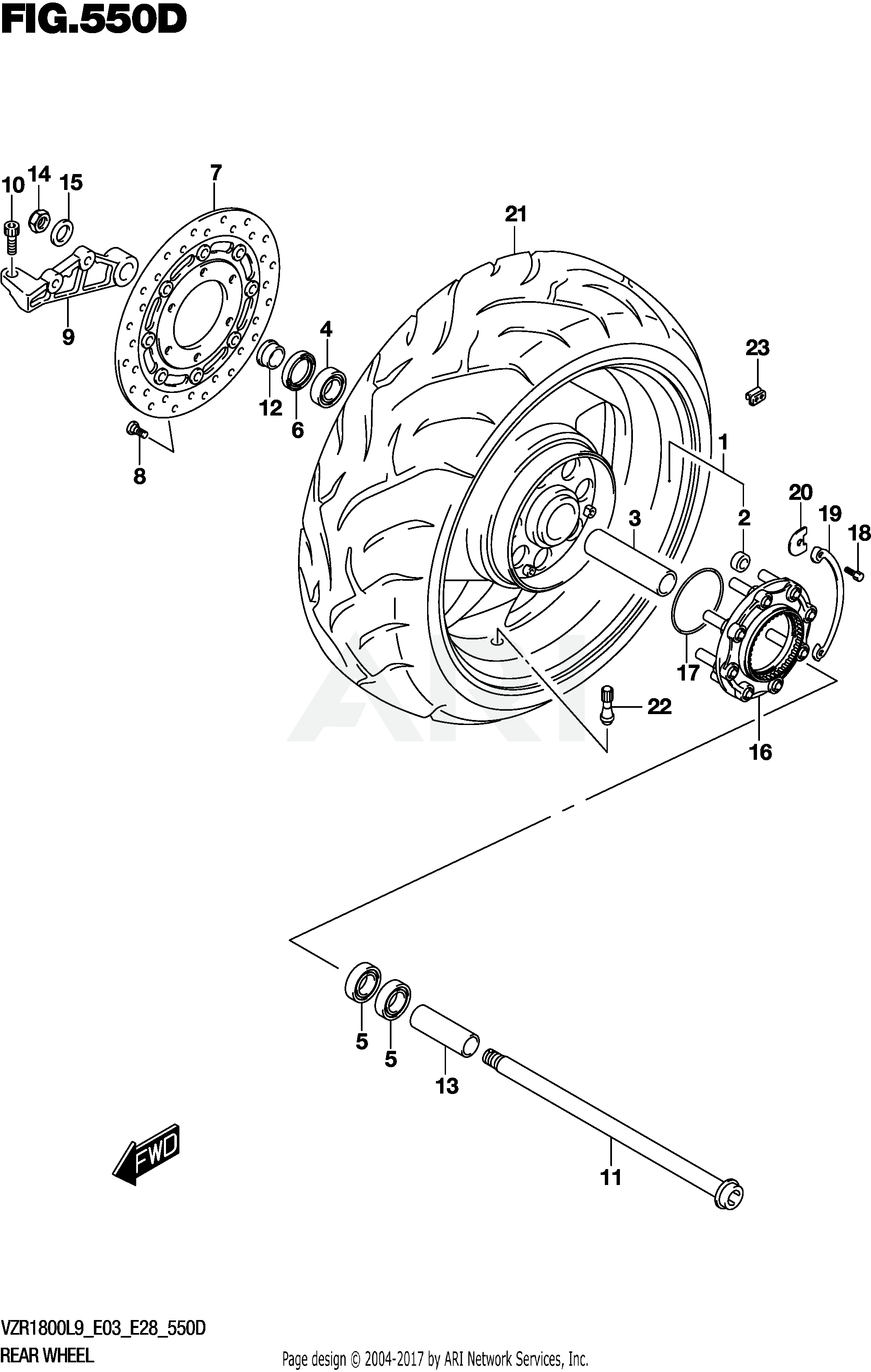 REAR WHEEL (VZR1800BZL9 E33)