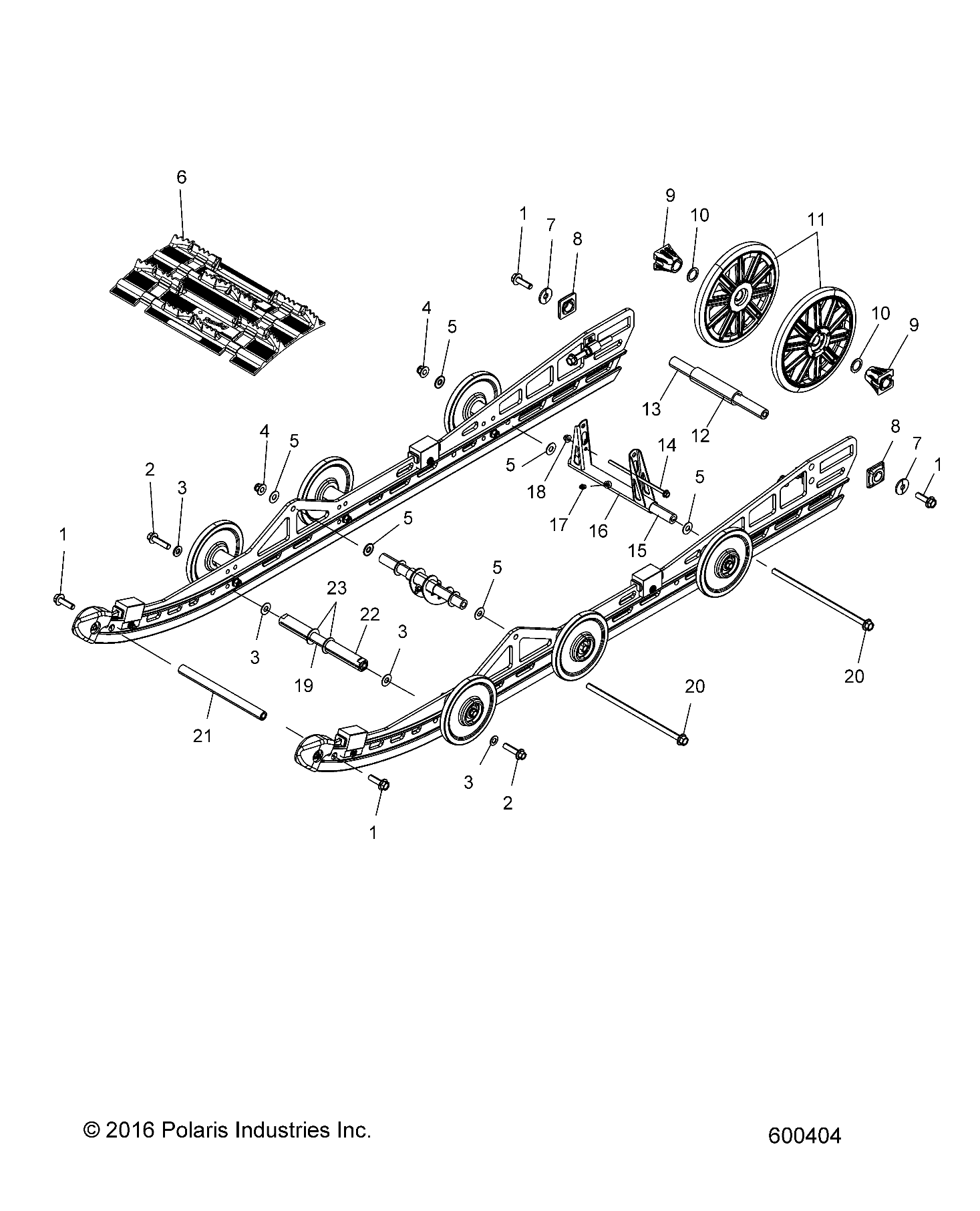 SUSPENSION, REAR and TRACK - S20CEA5BSL (600404)