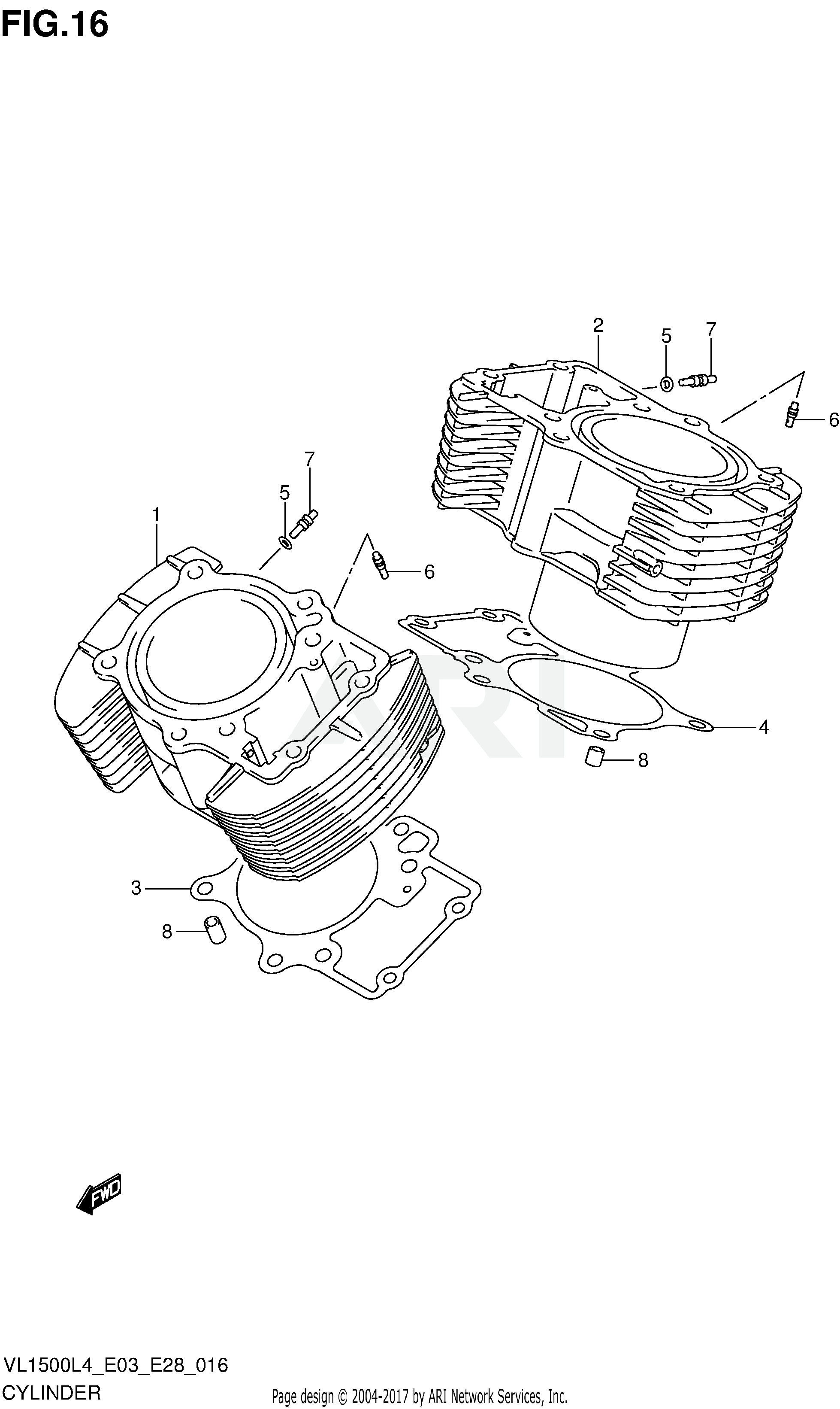 CYLINDER (VL1500L4 E33)