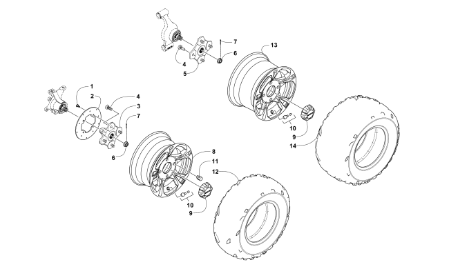 WHEEL AND TIRE ASSEMBLY