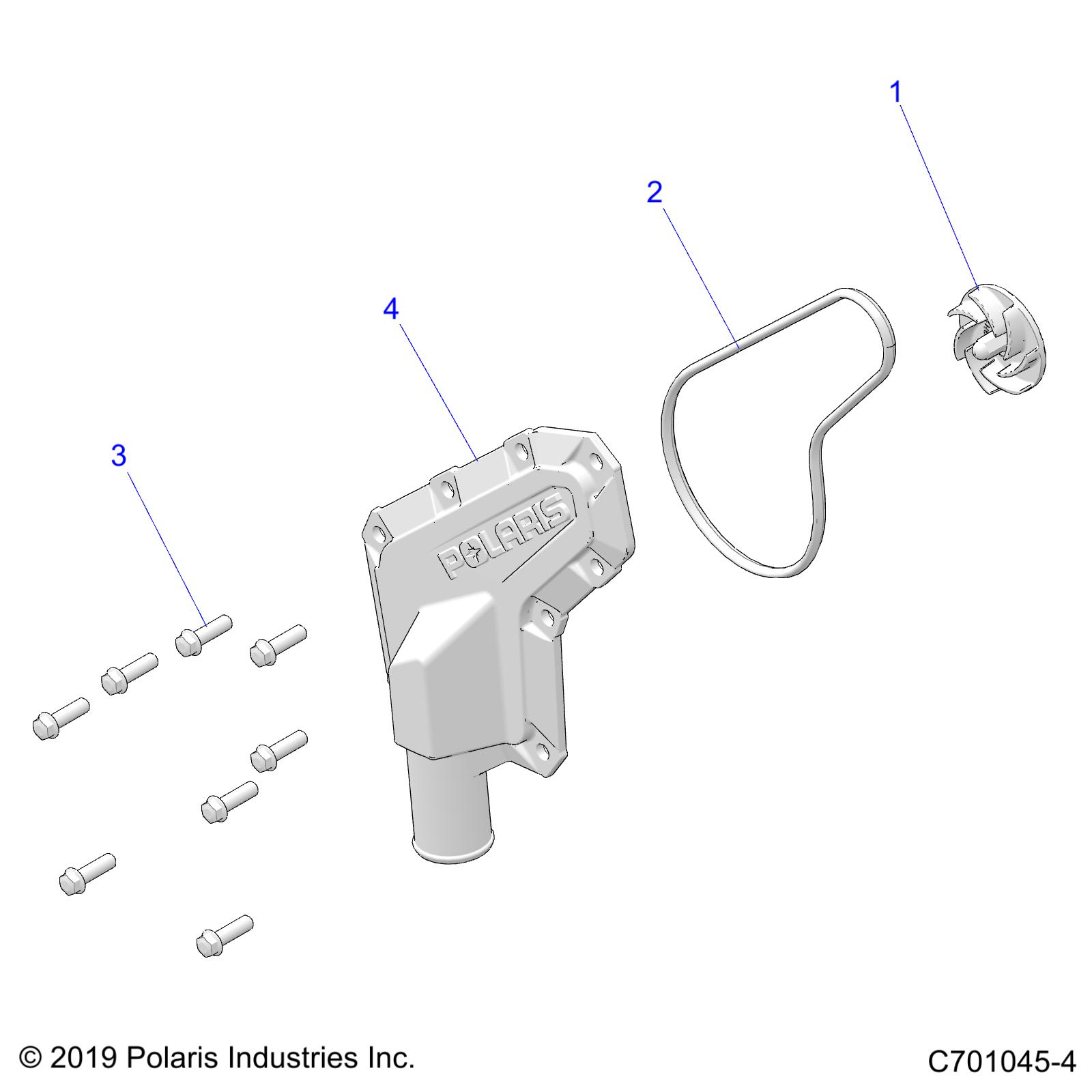 ENGINE, WATERPUMP IMPELLER AND COVER - Z20CHA57A2/E57AM (C701045-4)