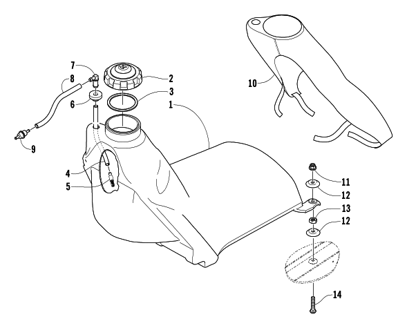 GAS TANK ASSEMBLY