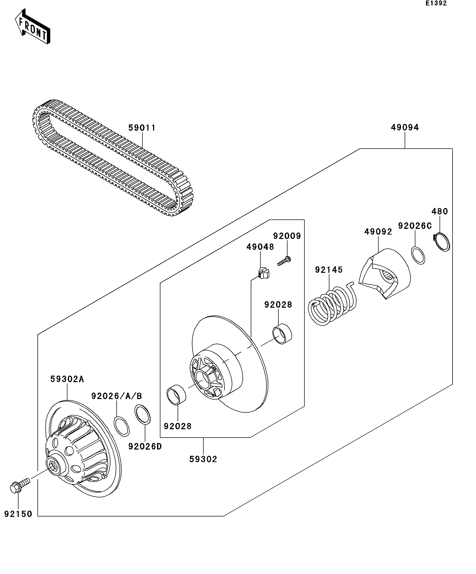 Driven Converter/Drive Belt