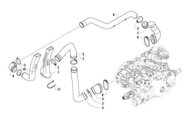 CASE/BELT COOLING ASSEMBLY