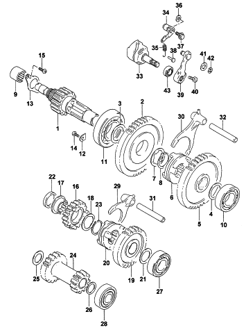 SECONDARY TRANSMISSION ASSEMBLY