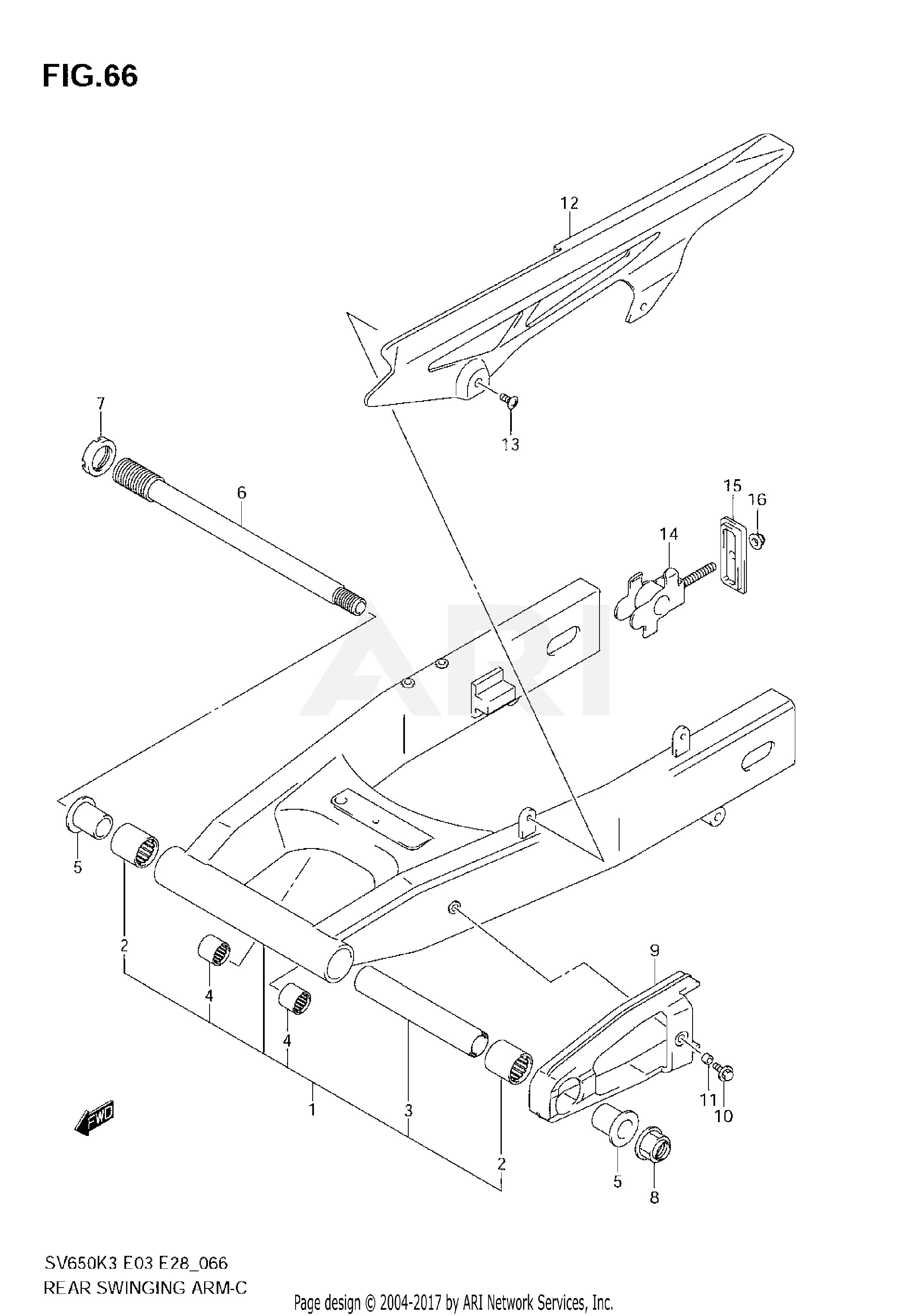 REAR SWINGING ARM