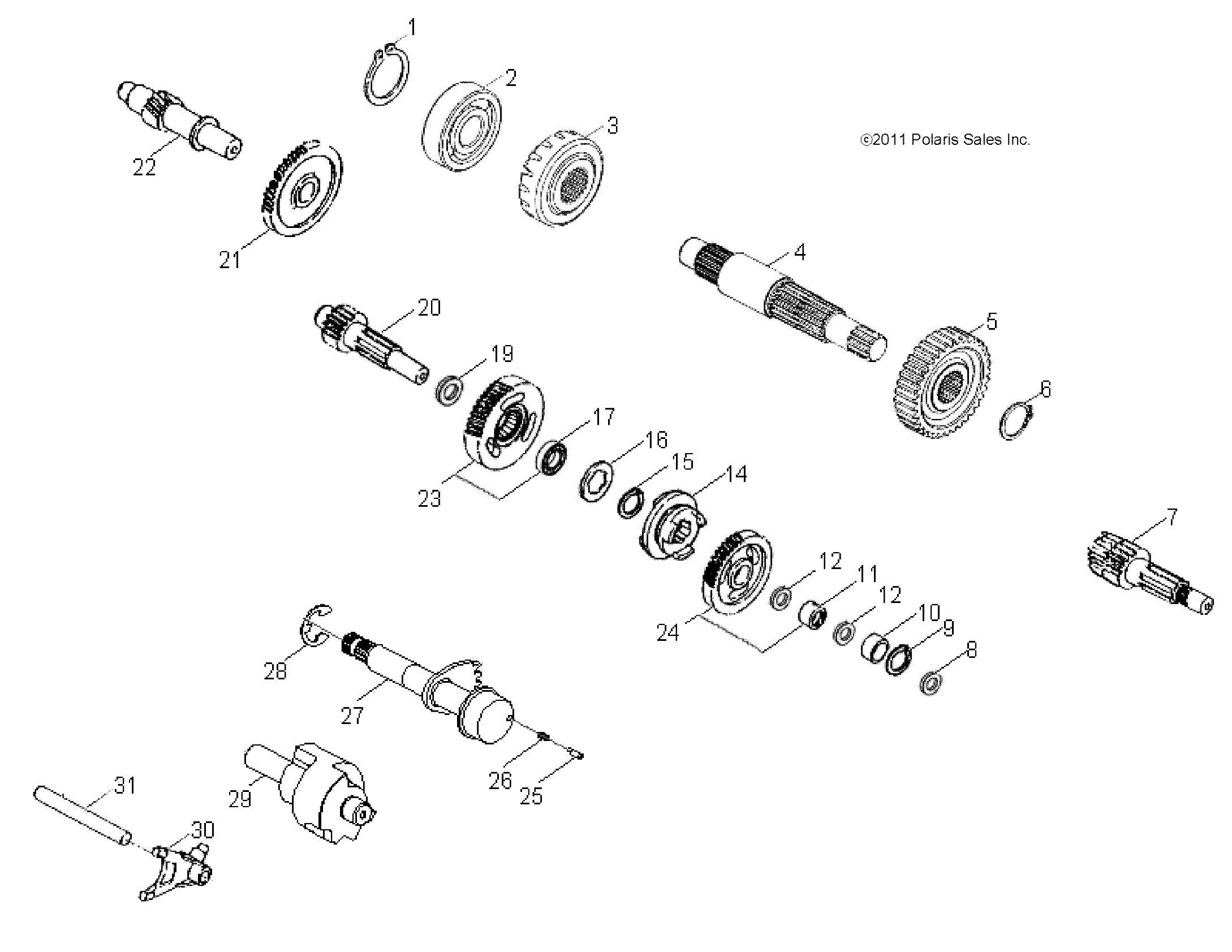 DRIVE TRAIN, TRANSMISSION - A13PB20AF (49ATVTRANSMISSION12PHX)