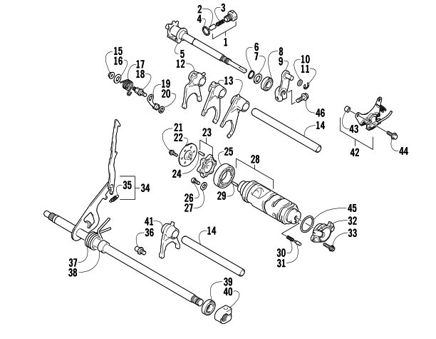 GEAR SHIFTING ASSEMBLY