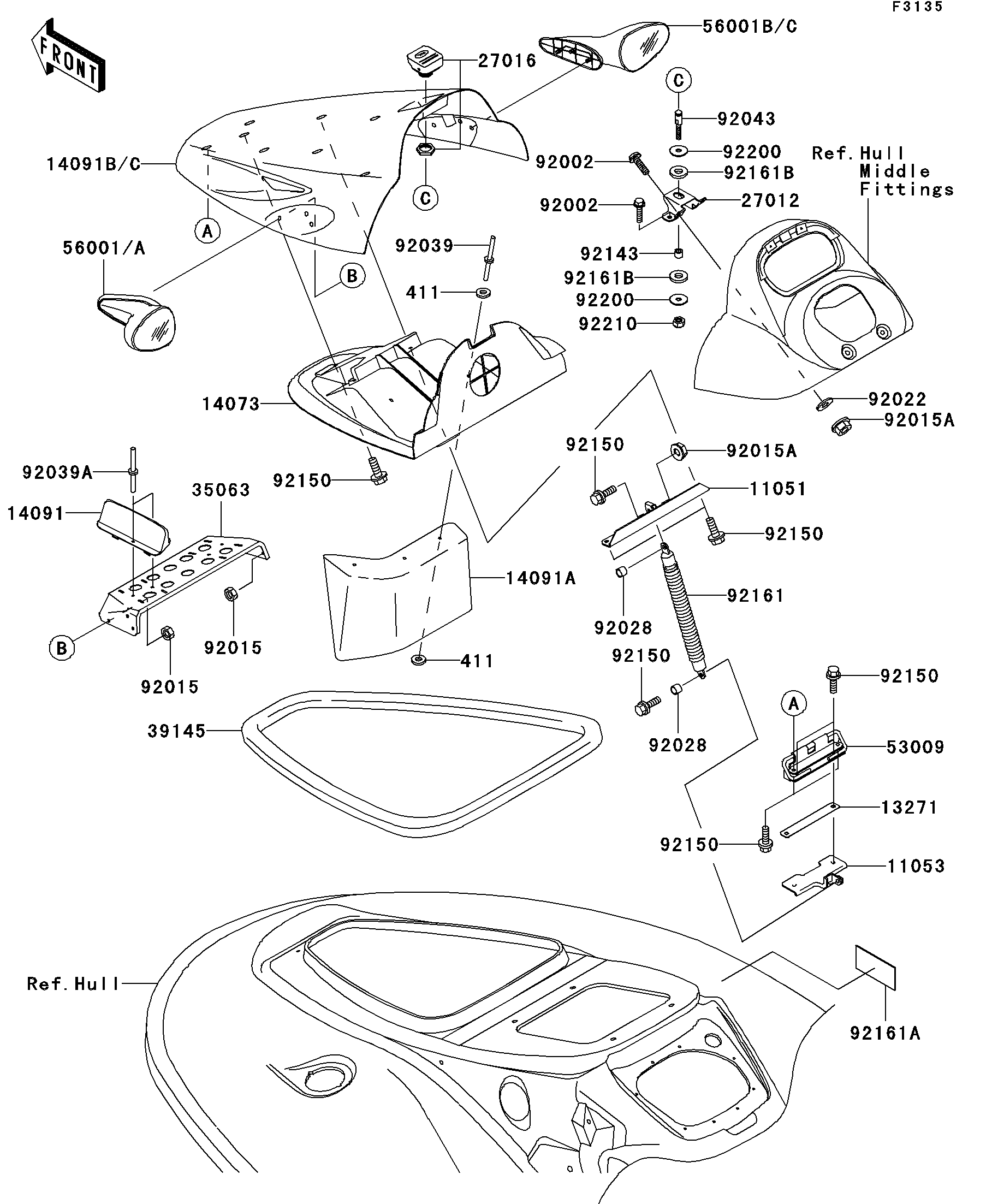 Hull Front Fittings