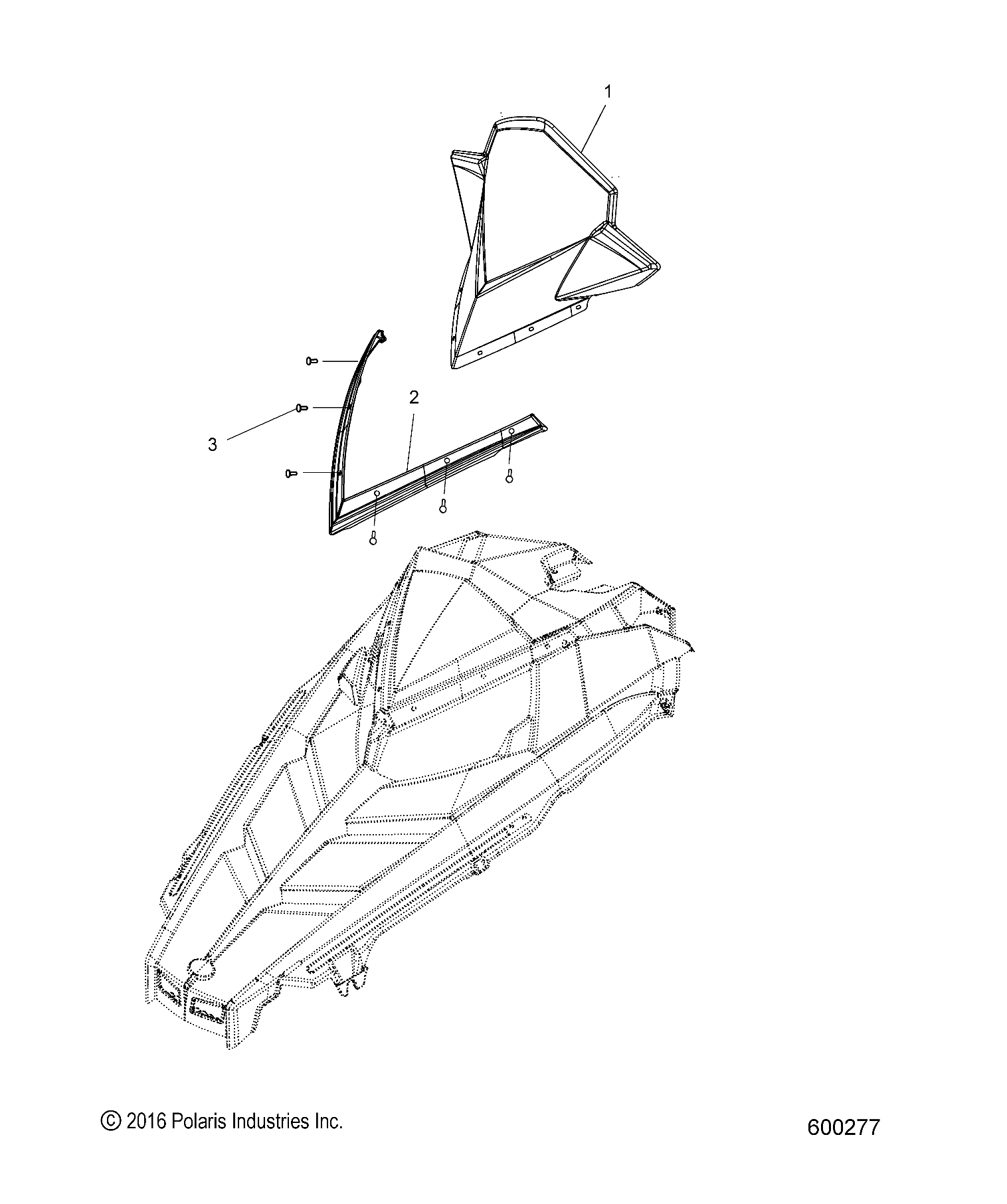 BODY, WINDSHIELD - S19CBA6GSL (600277)