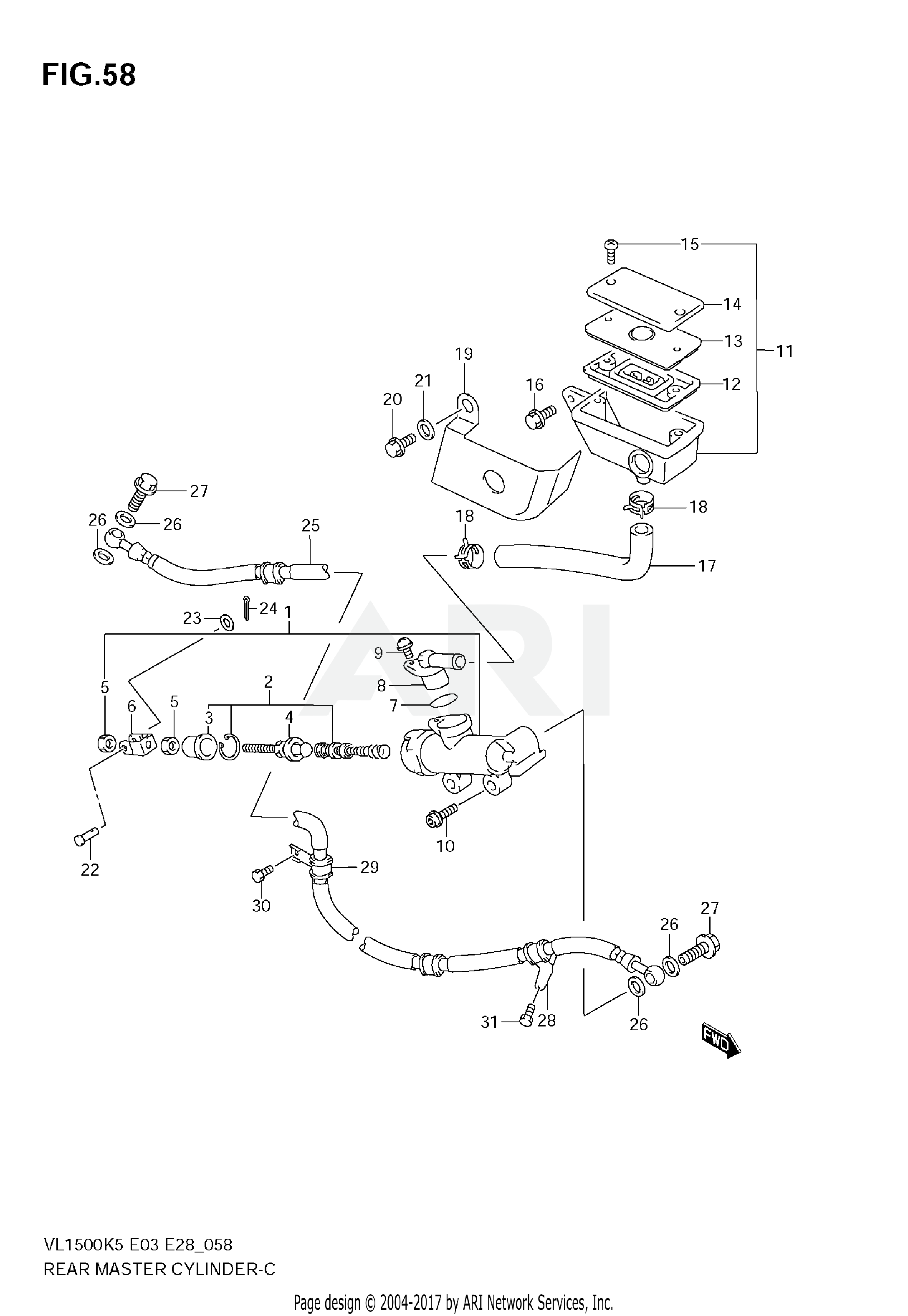 REAR MASTER CYLINDER