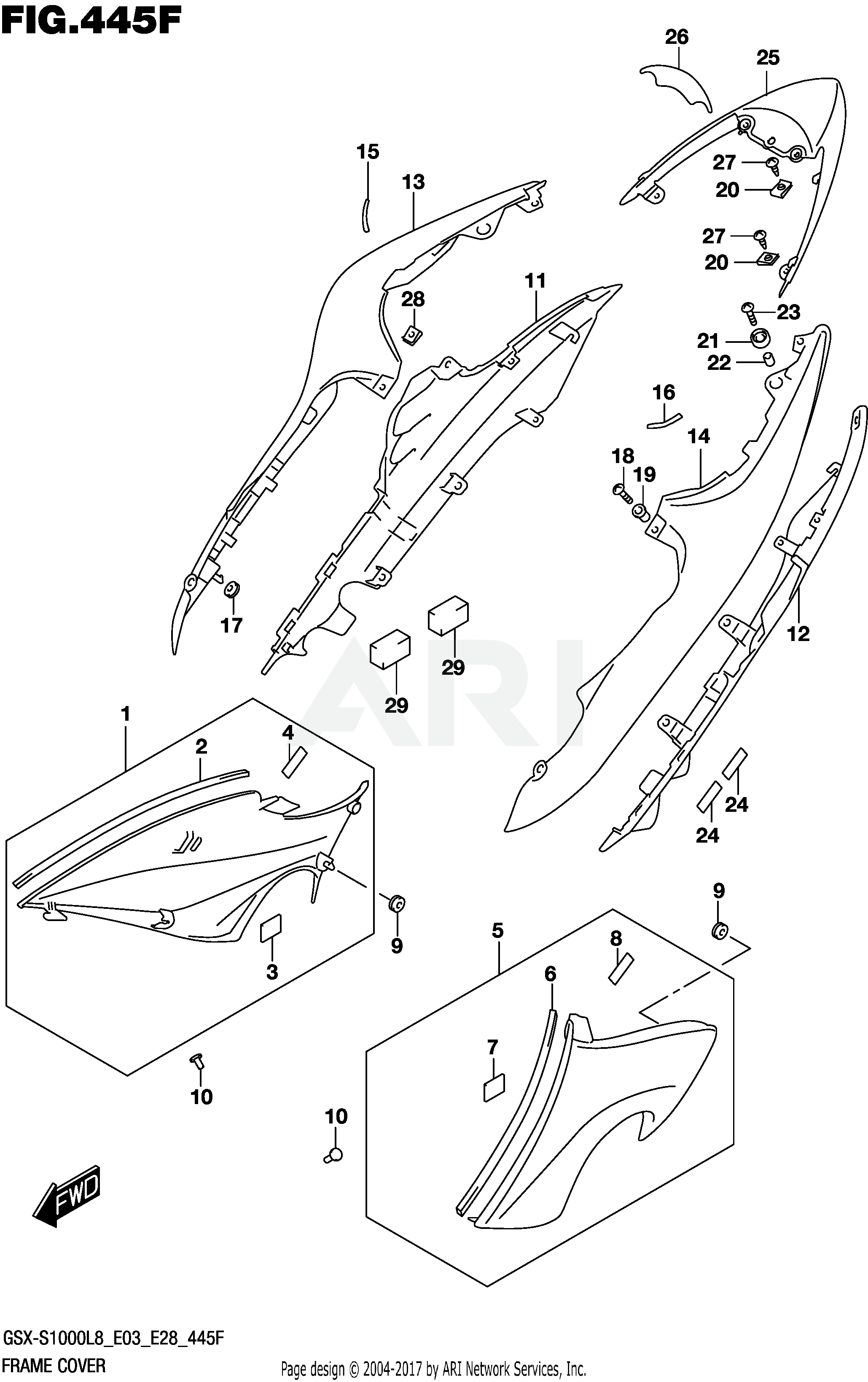 FRAME COVER (GSX-S1000ZL8 E33)