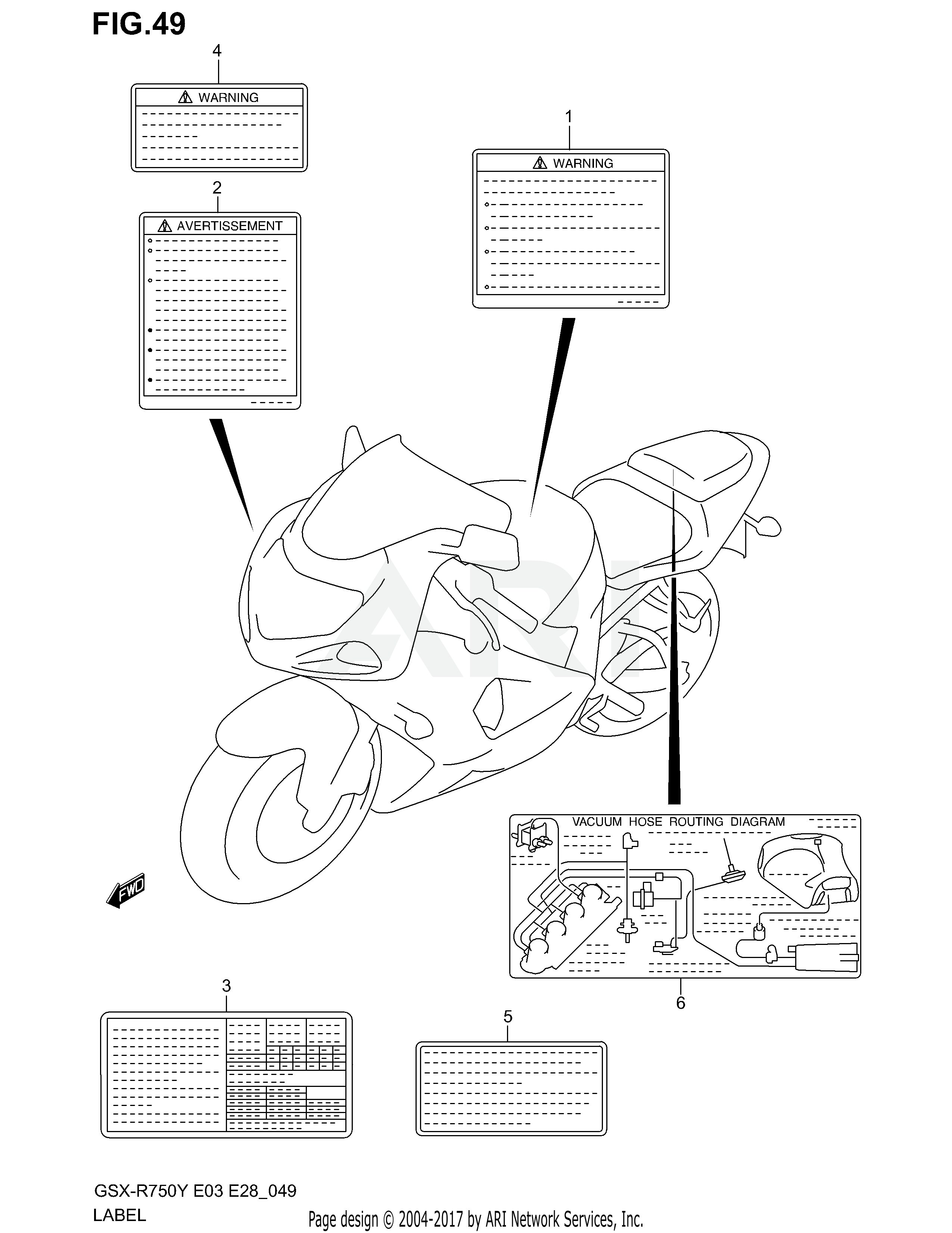 LABEL (MODEL Y/K1)