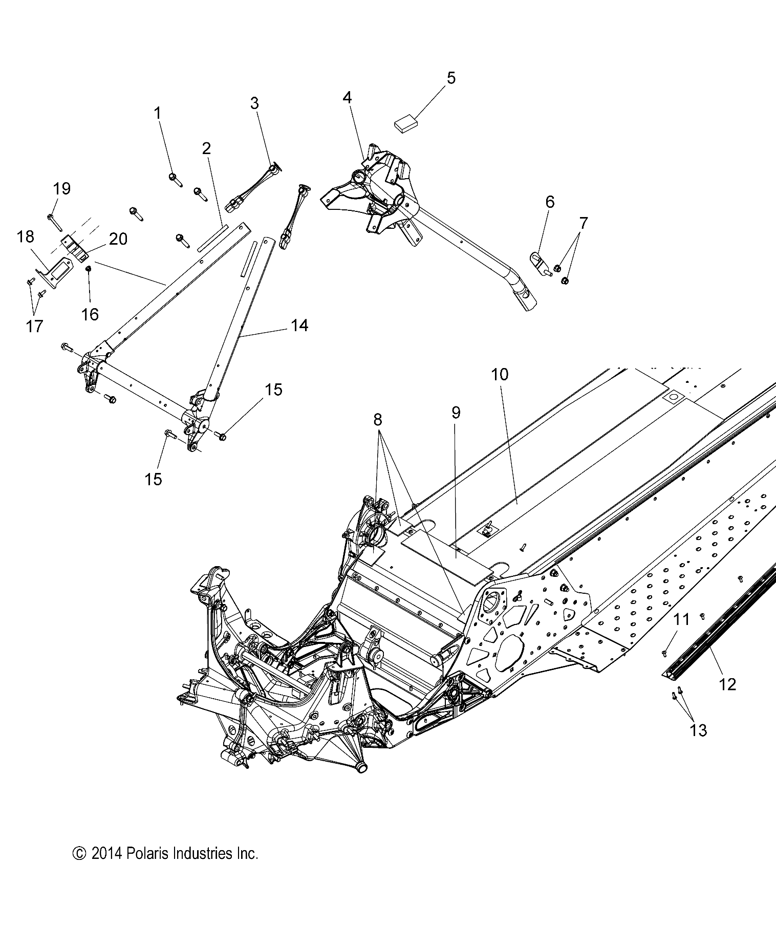 CHASSIS, CHASSIS ASM. and OVER STRUCTURE - S15CJ5BSL/BEL (49SNOWCHASSISFRT215550155)