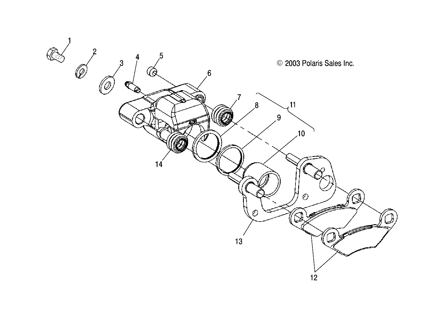 FRONT BRAKE - A03BA25CA/CB (4986248624B01)