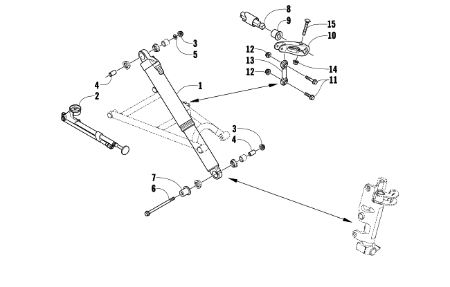 SHOCK ABSORBER AND SWAY BAR ASSEMBLY