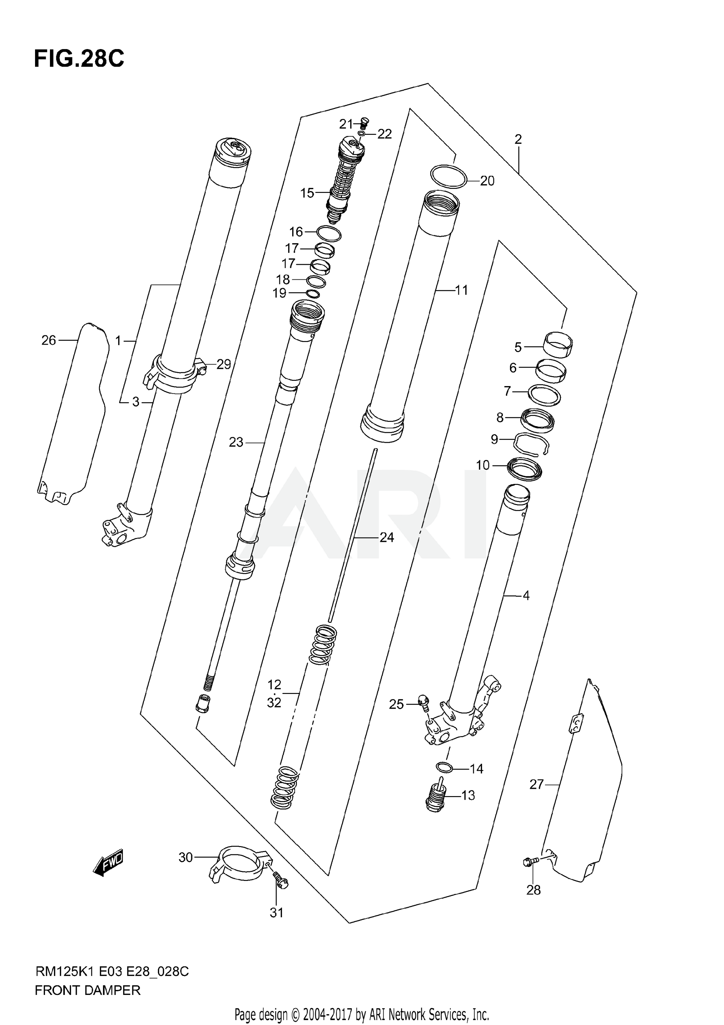 FRONT DAMPER (MODEL K4)