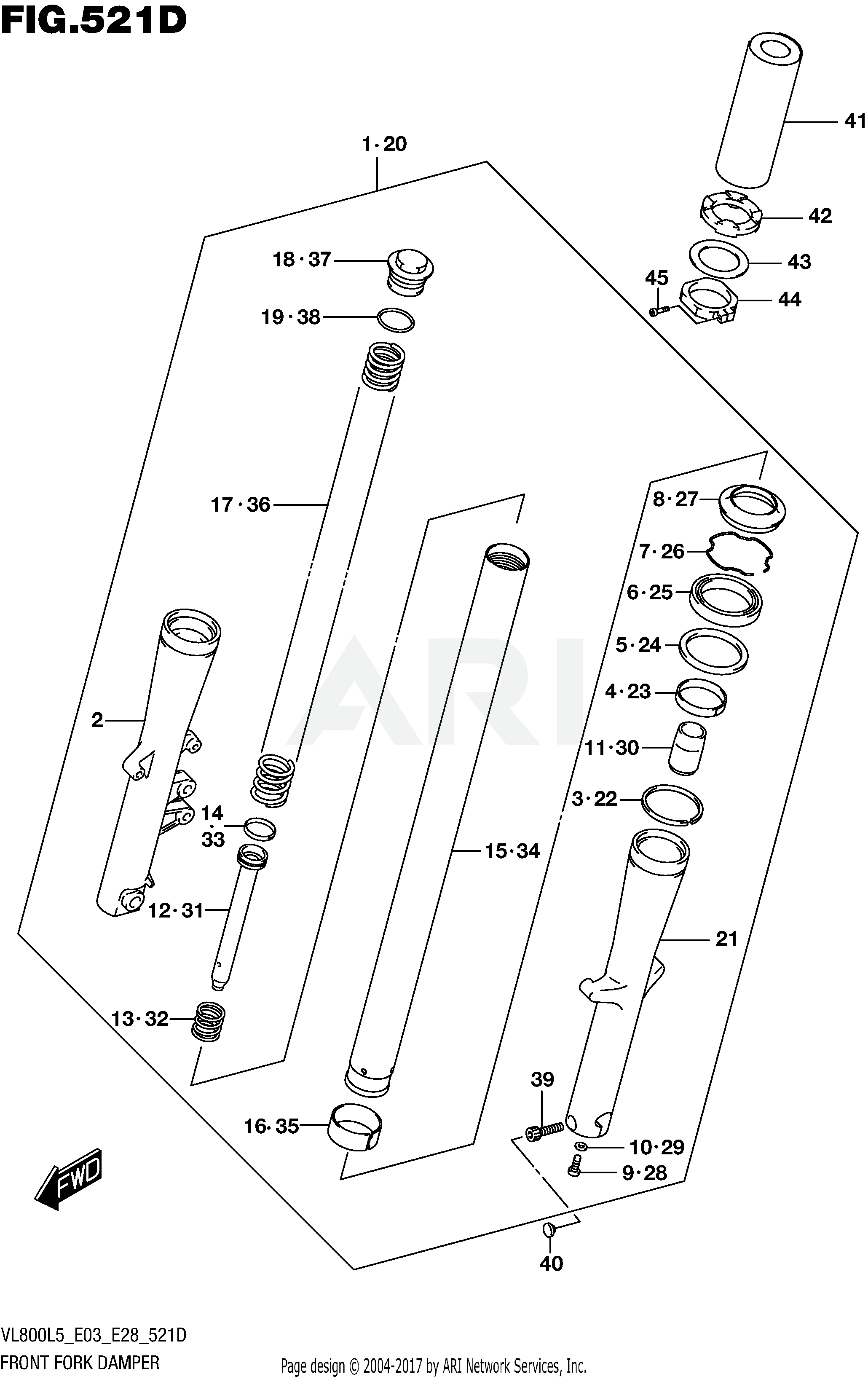 FRONT FORK DAMPER (VL800TL5 E28)