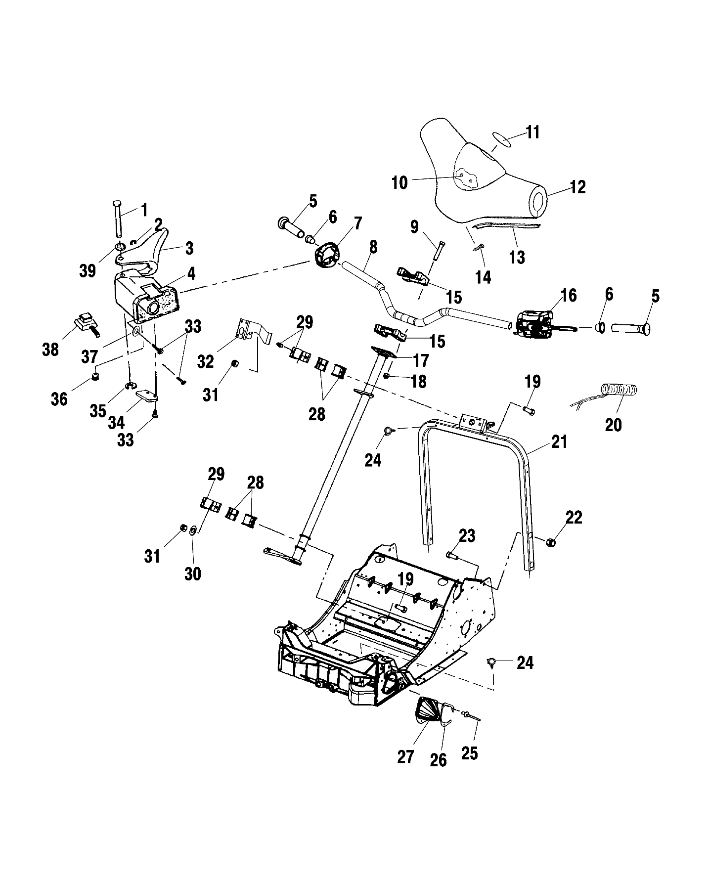 STEERING - HANDLEBAR - S02ND4BS (4970417041B003)