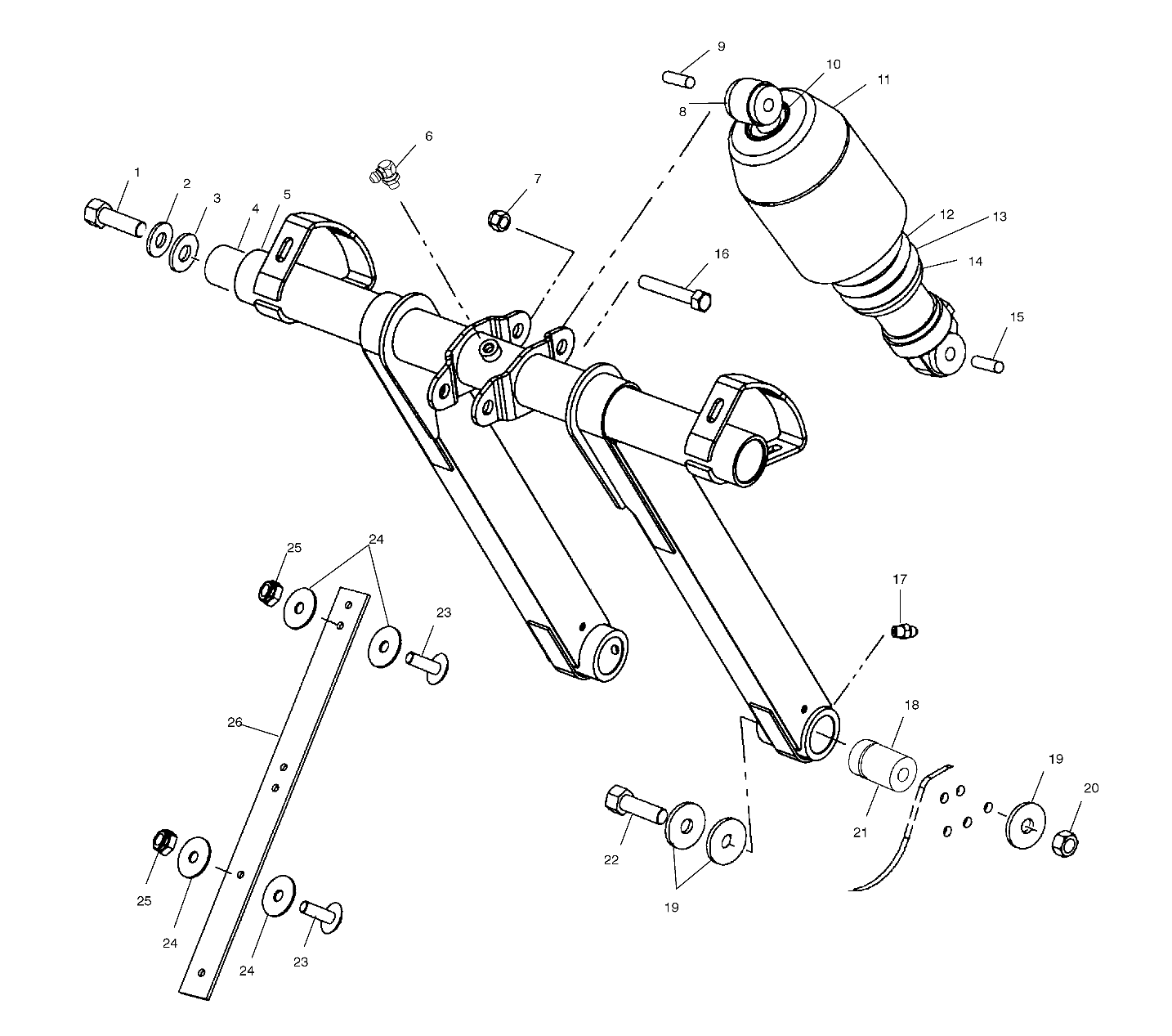 FRONT TORQUE ARM - S03NB3AS/S03ND3AS (4977867786B09)