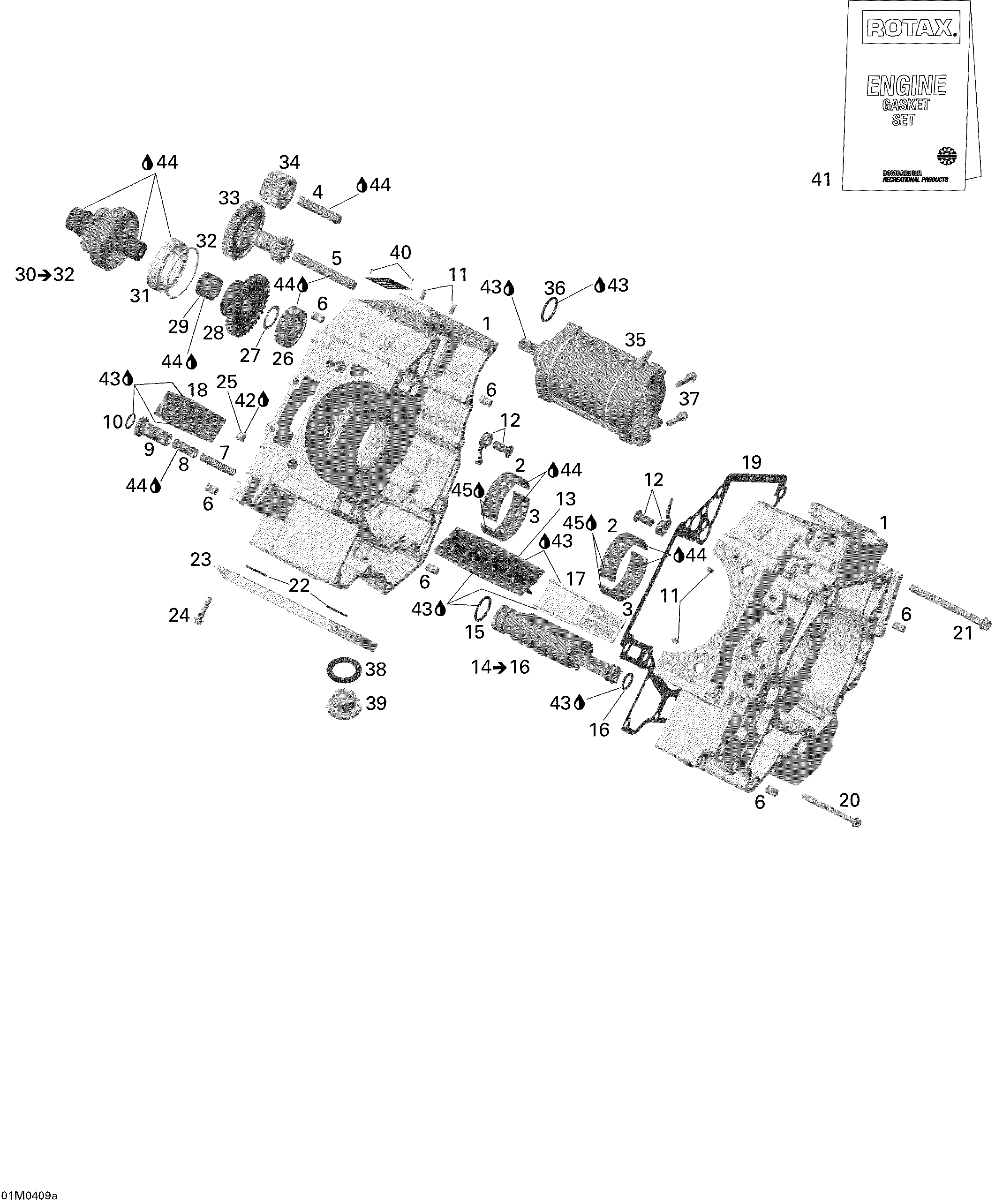 Crankcase And Electric Starter