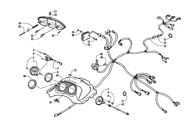 HEADLIGHT, INSTRUMENTS, AND WIRING ASSEMBLIES (ESR/Int)