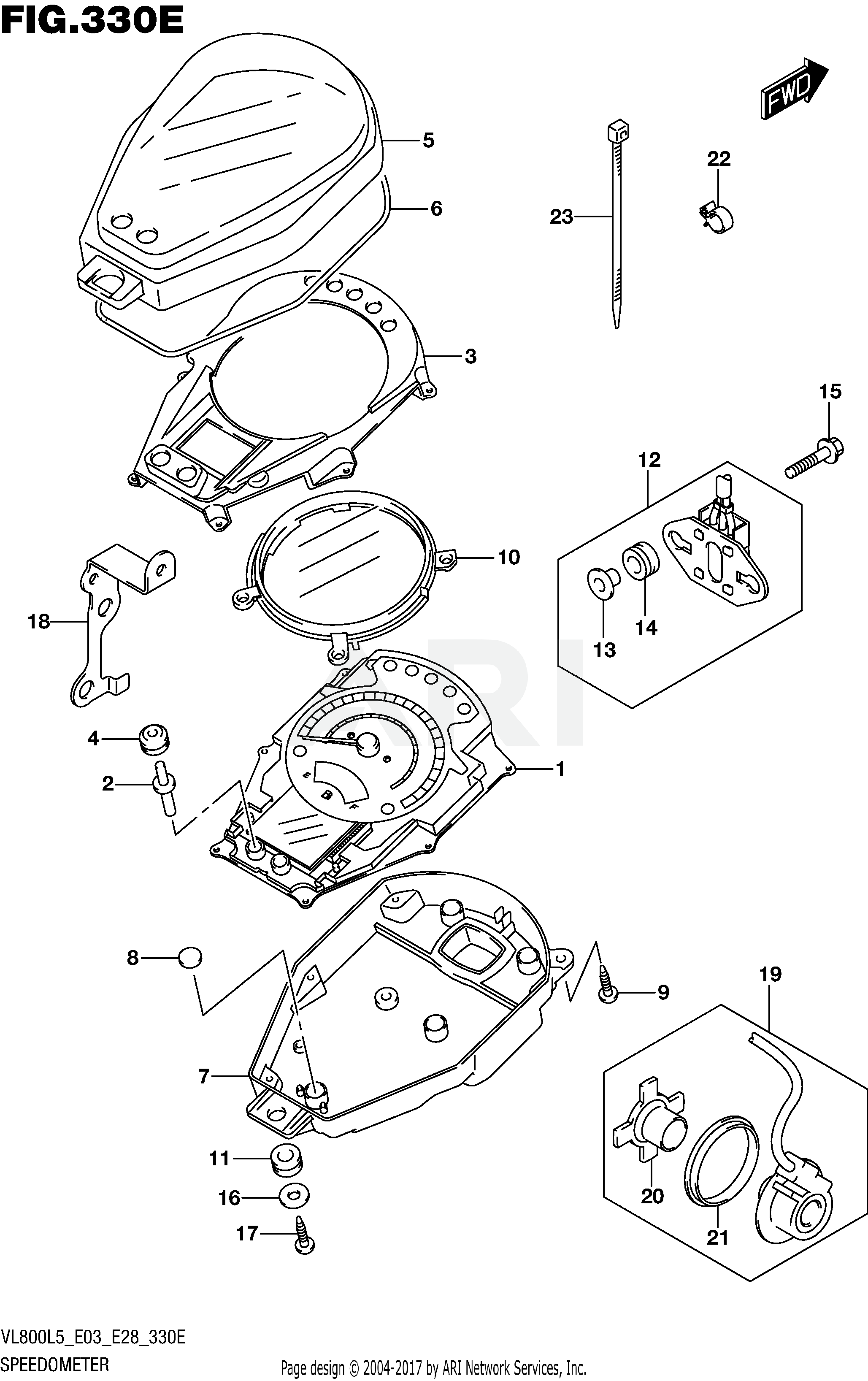 SPEEDOMETER (VL800TL5 E33)