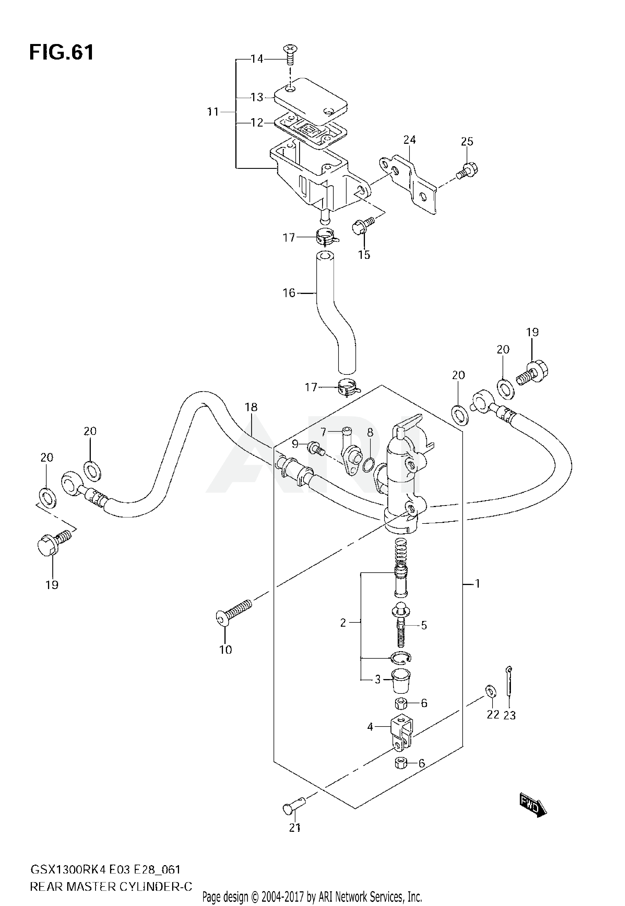 REAR MASTER CYLINDER