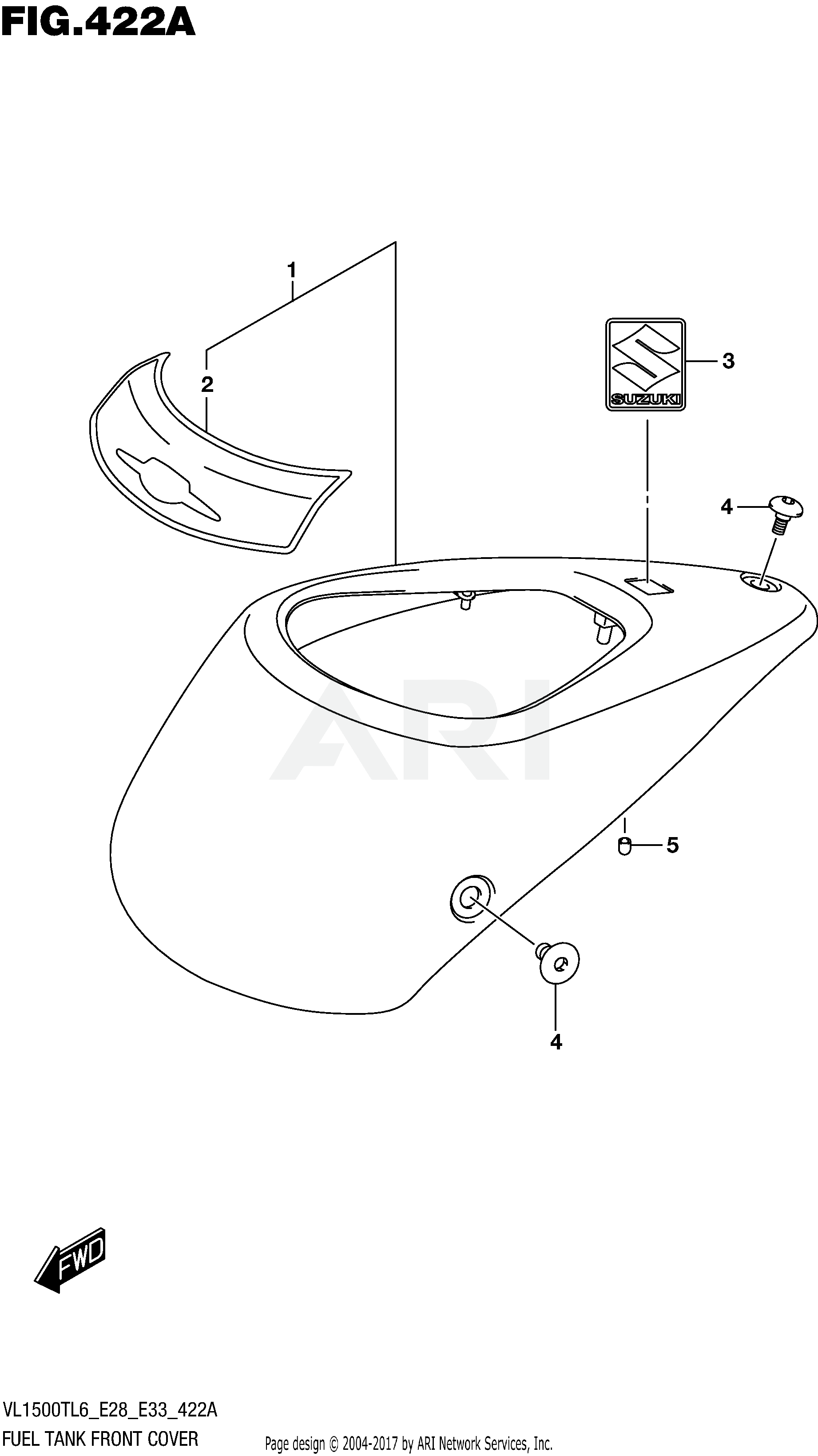 FUEL TANK FRONT COVER