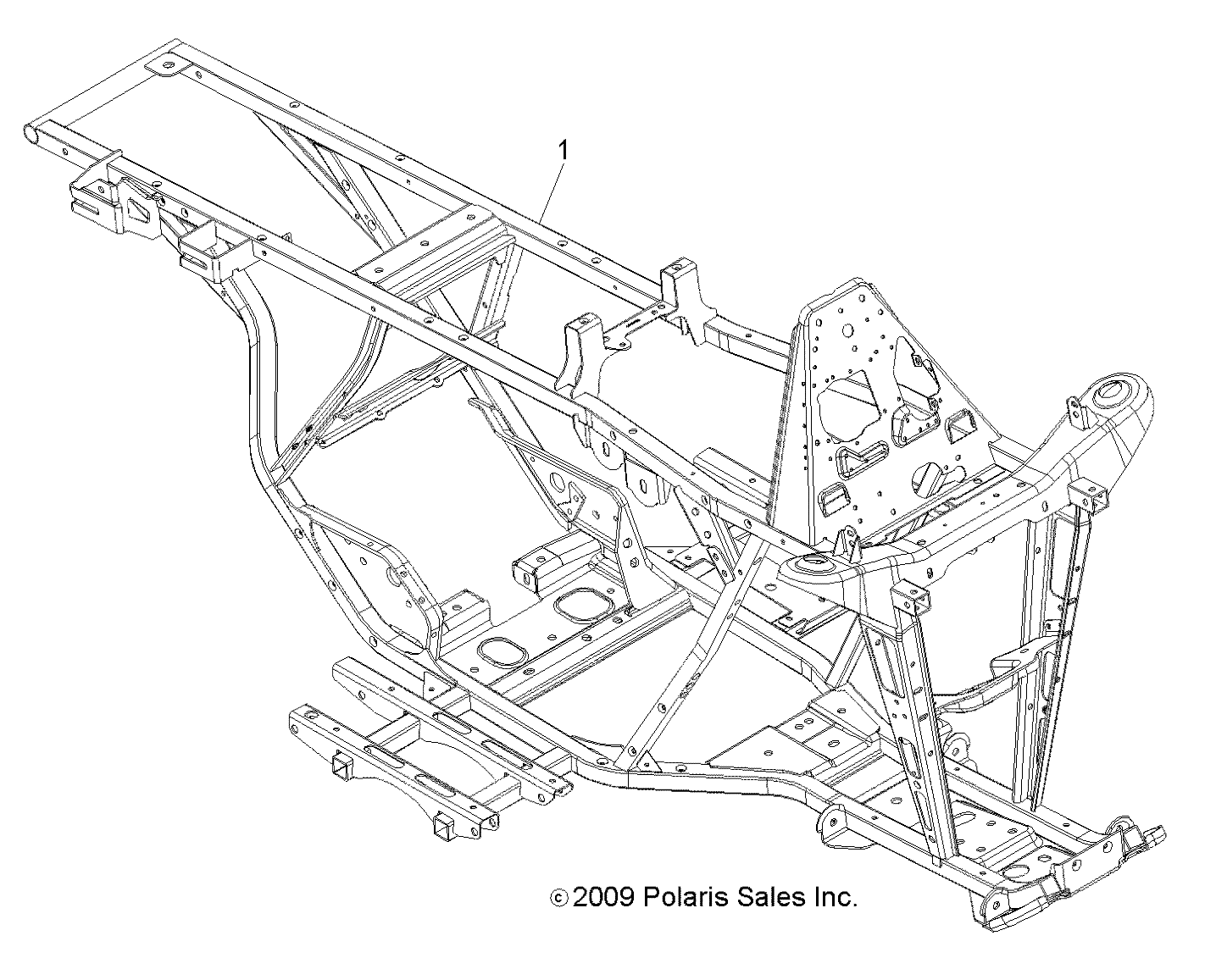 CHASSIS, FRAME - A11NG50FA (49ATVFRAME10TBLZR)