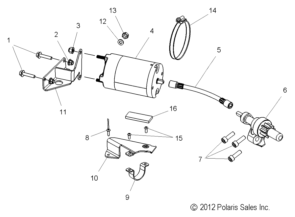 ENGINE, STARTER MOTOR - S19CBA6GSL (49SNOWSTARTER13RUSH)