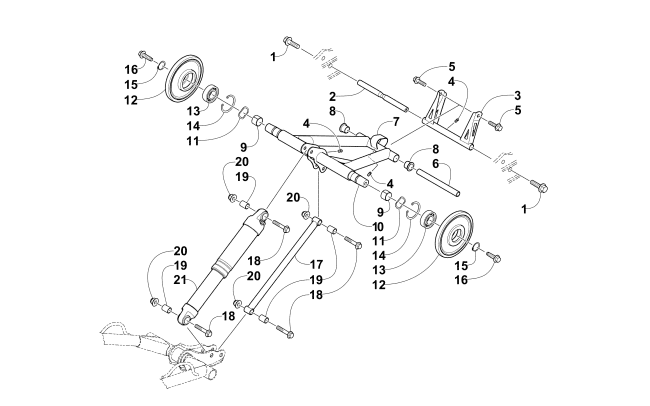 REAR SUSPENSION REAR ARM ASSEMBLY