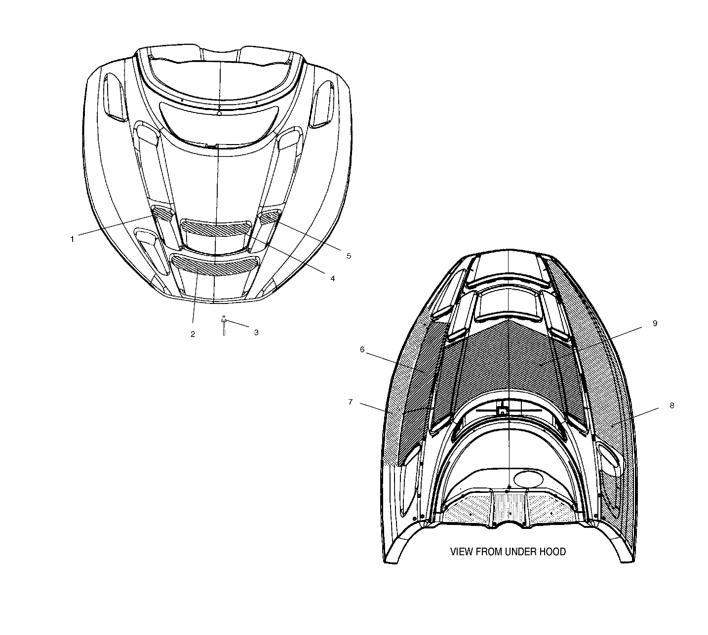 HOOD - FOIL/FOAM - S01NB4BS (4960876087A009)