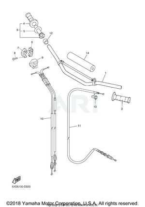 STEERING HANDLE CABLE