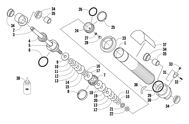 FRONT SUSPENSION SHOCK ABSORBER